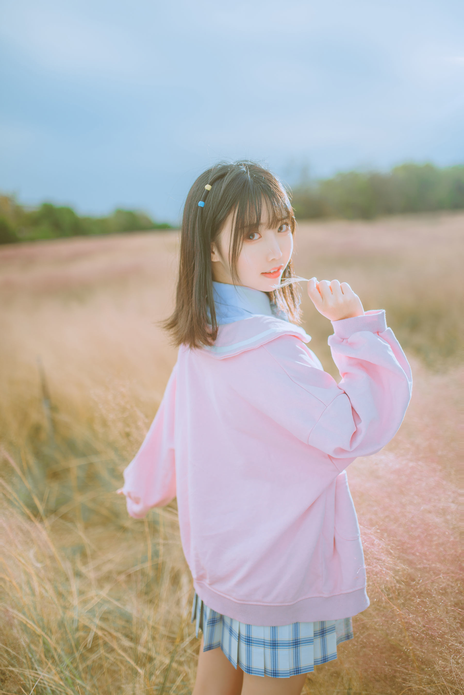 可爱人气Coser面饼仙儿 粉黛草JK [19P]