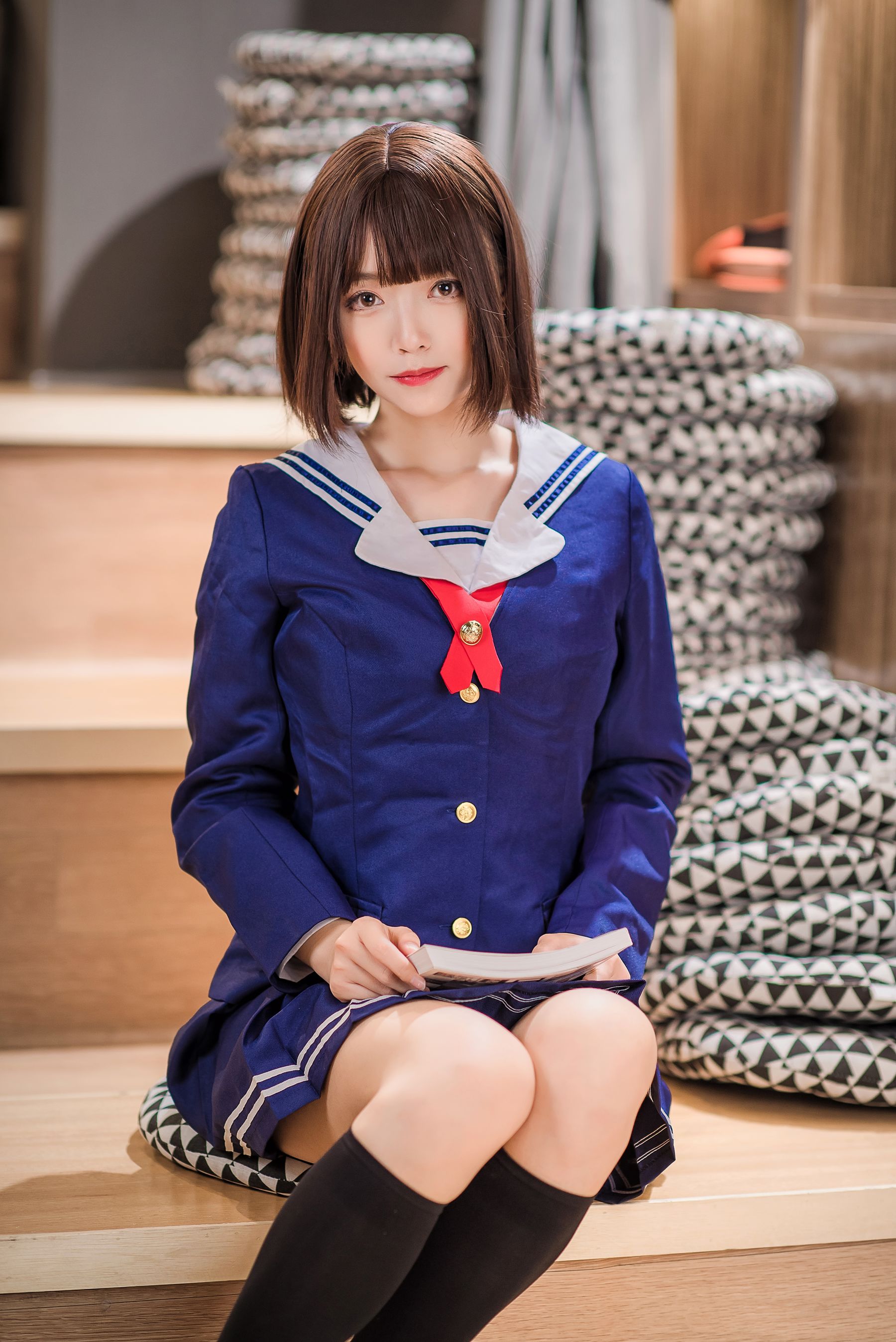 动漫博主大大卷卷小卷 – 加藤惠校服 [19P]