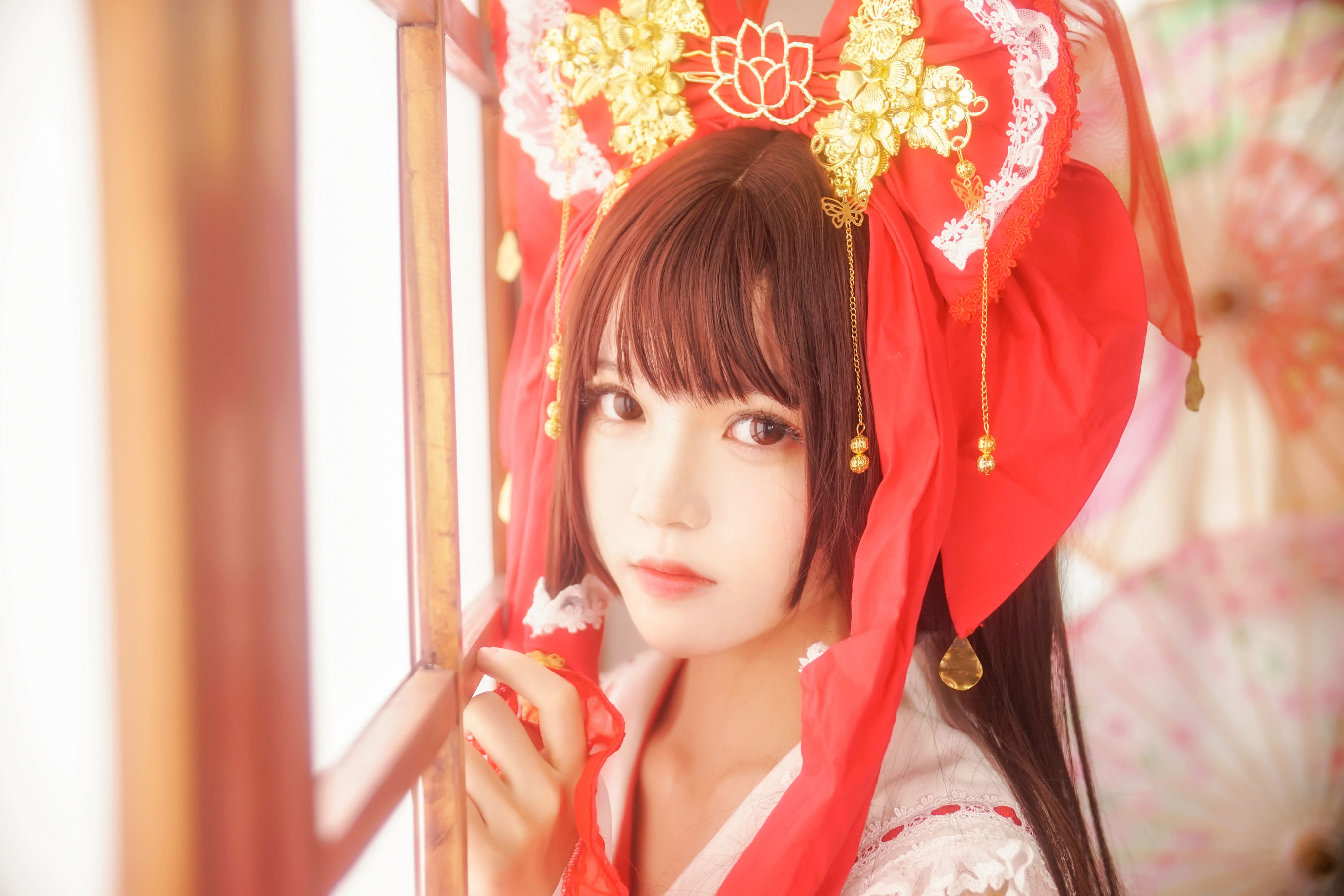 [萝莉COS] 桜桃喵《灵梦 新年快乐》 [45P]