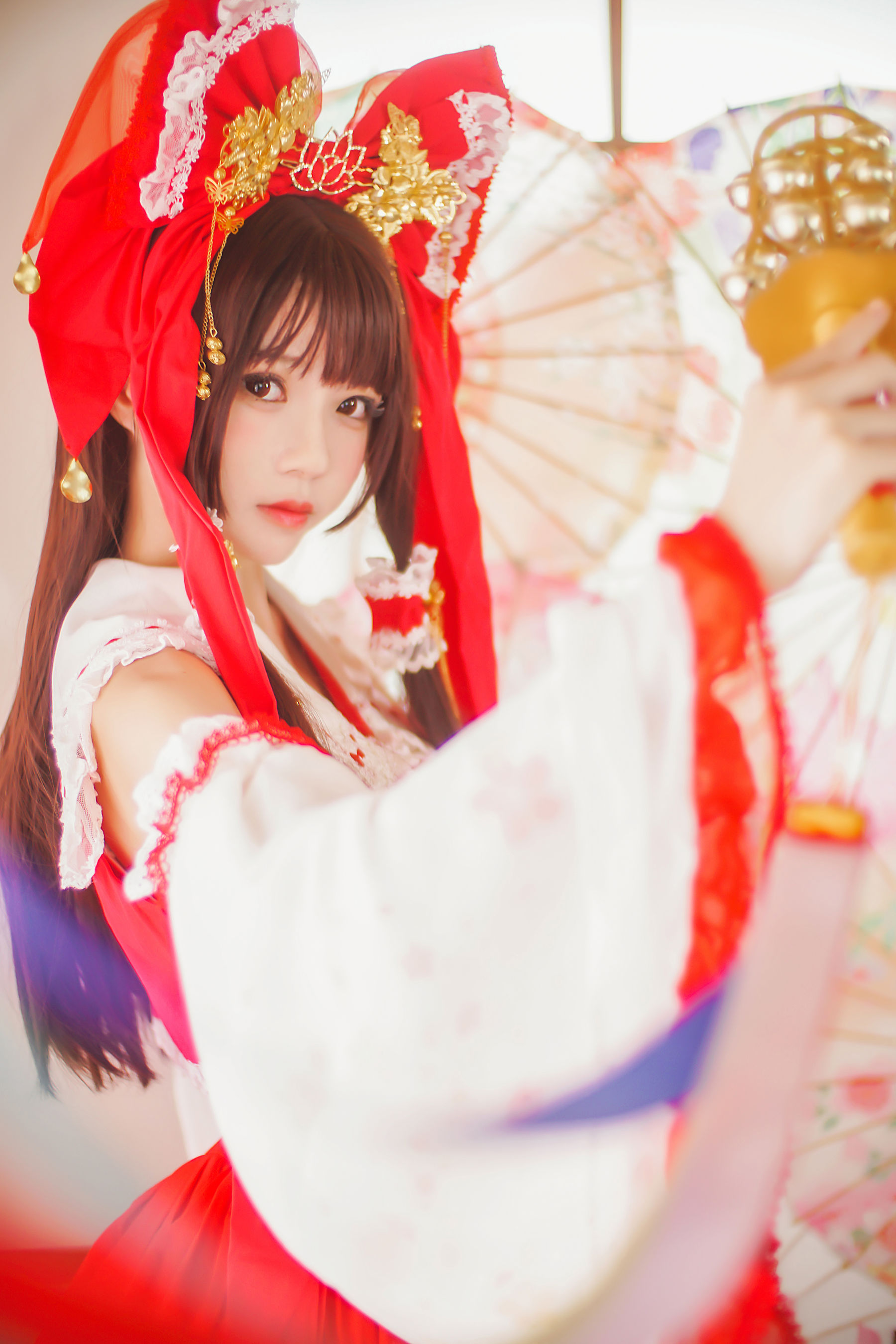 [萝莉COS] 桜桃喵《灵梦 新年快乐》 [45P]
