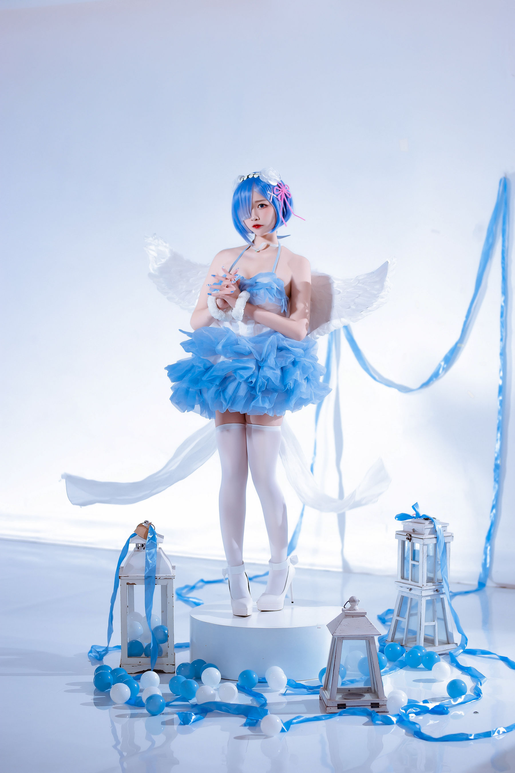 人气Coser二佐Nisa – 蕾姆天使 [15P]