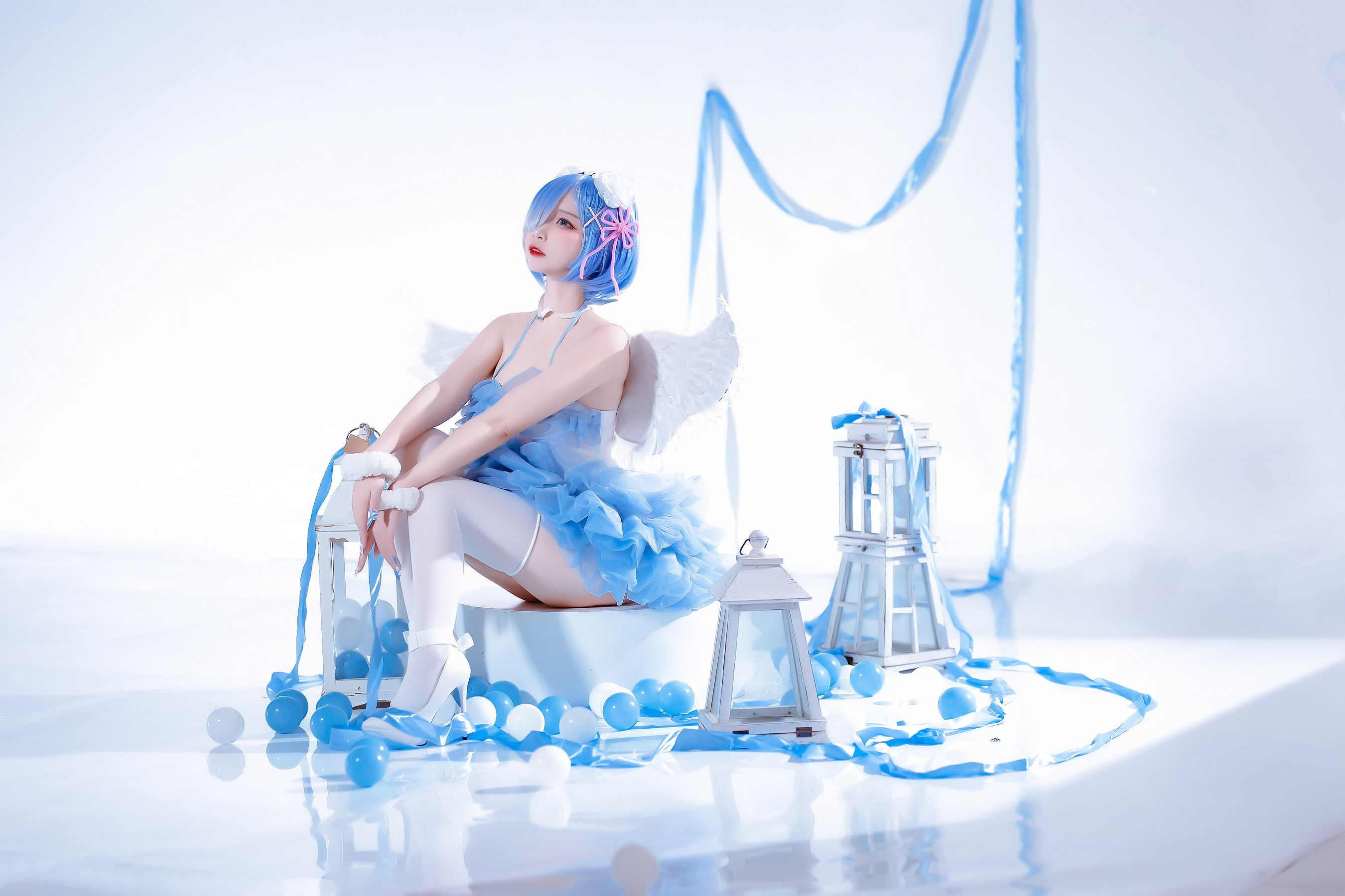 人气Coser二佐Nisa – 蕾姆天使 [15P]