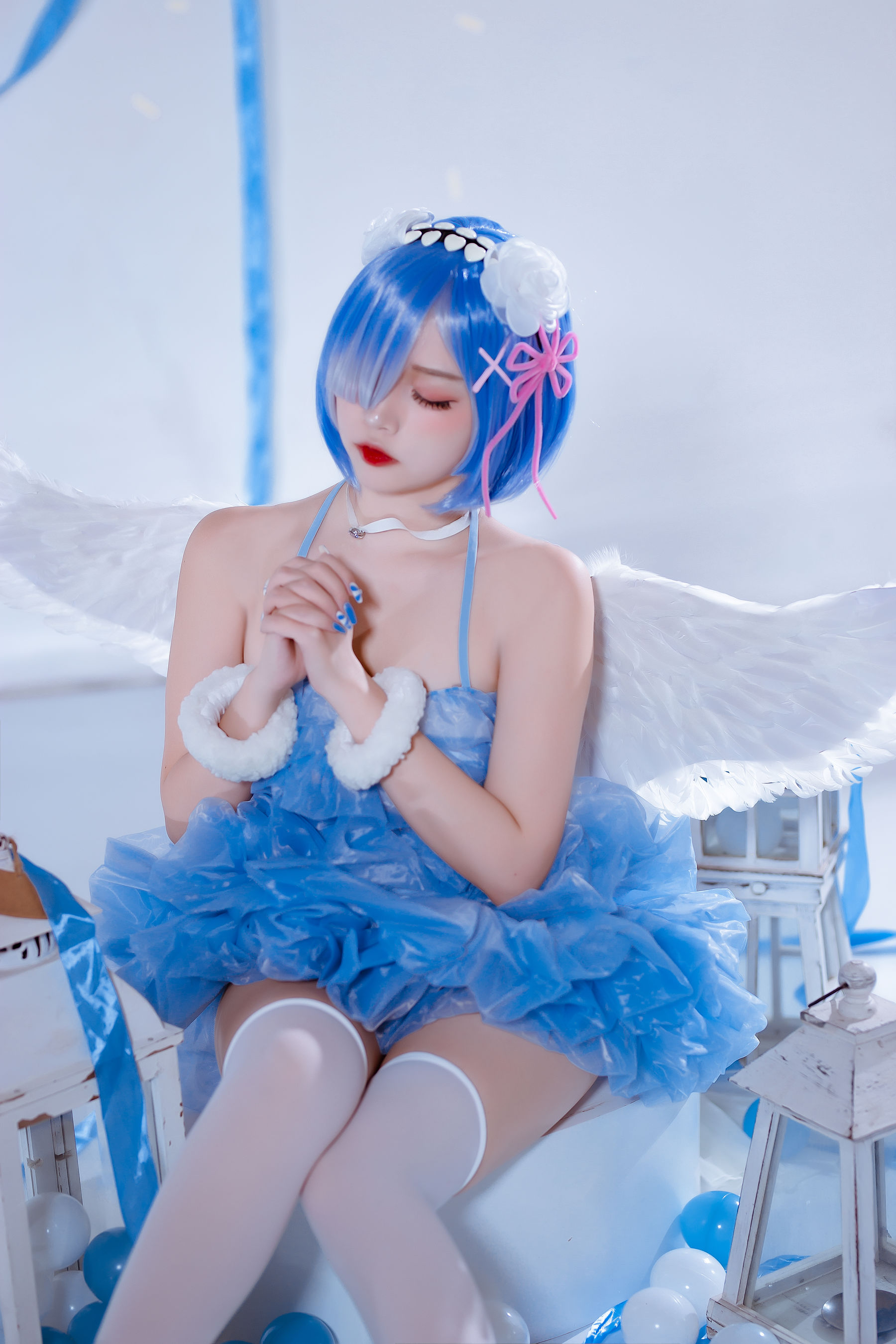 人气Coser二佐Nisa – 蕾姆天使 [15P]