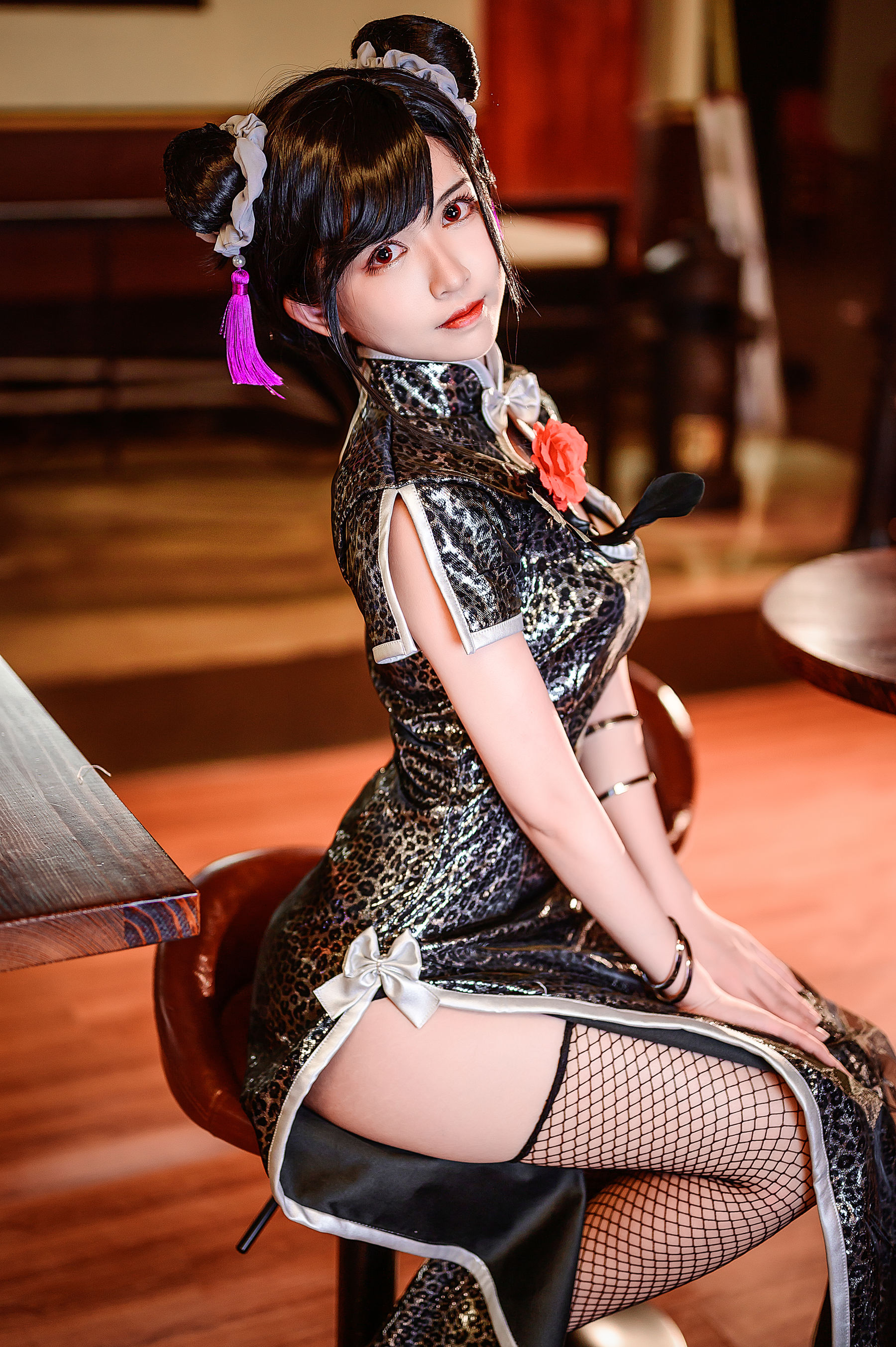 超人气Coser鳗鱼霏儿 – 蒂法旗袍 [42P]