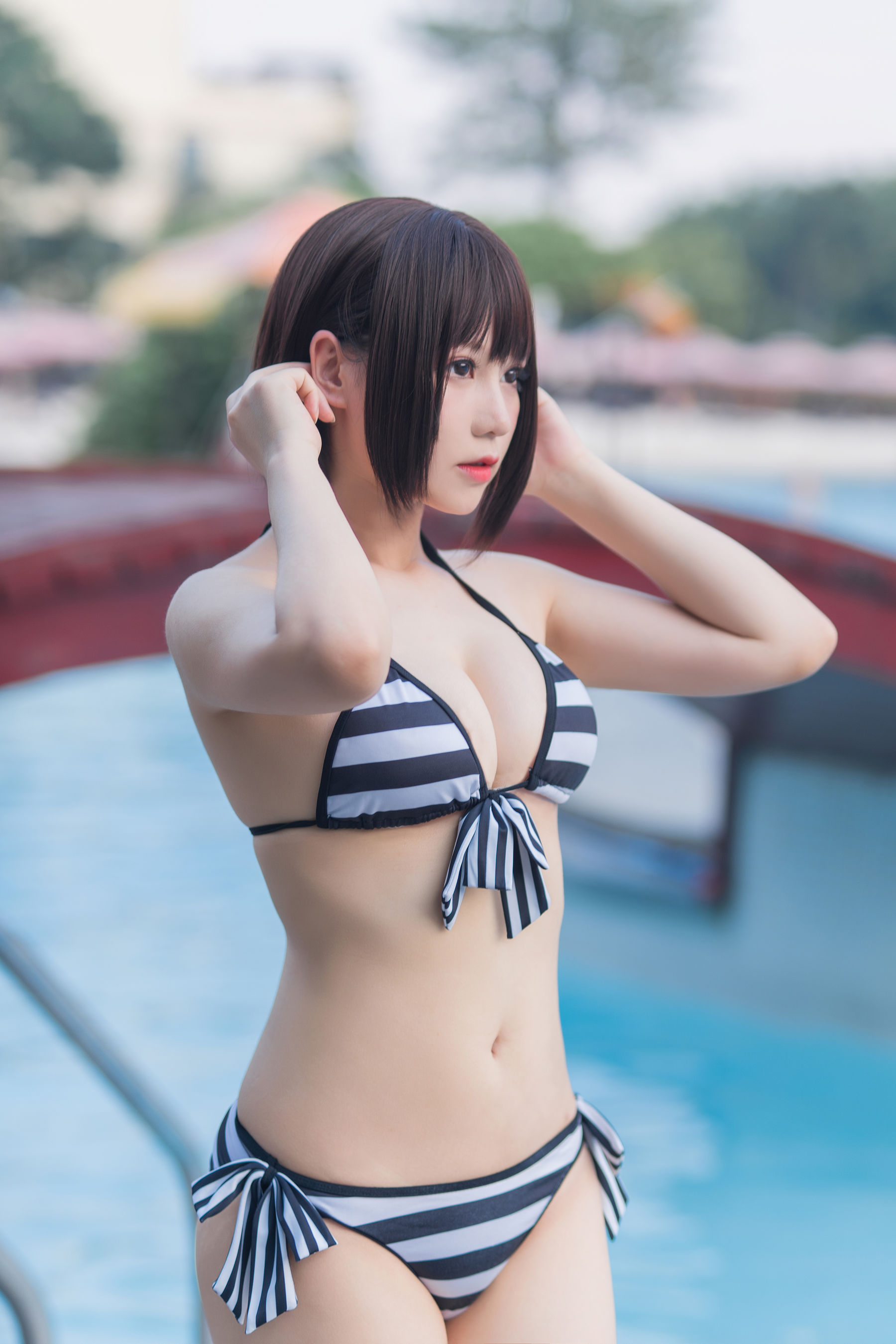 萌妹子Nyako喵子 – 加藤惠泳装 [11P]