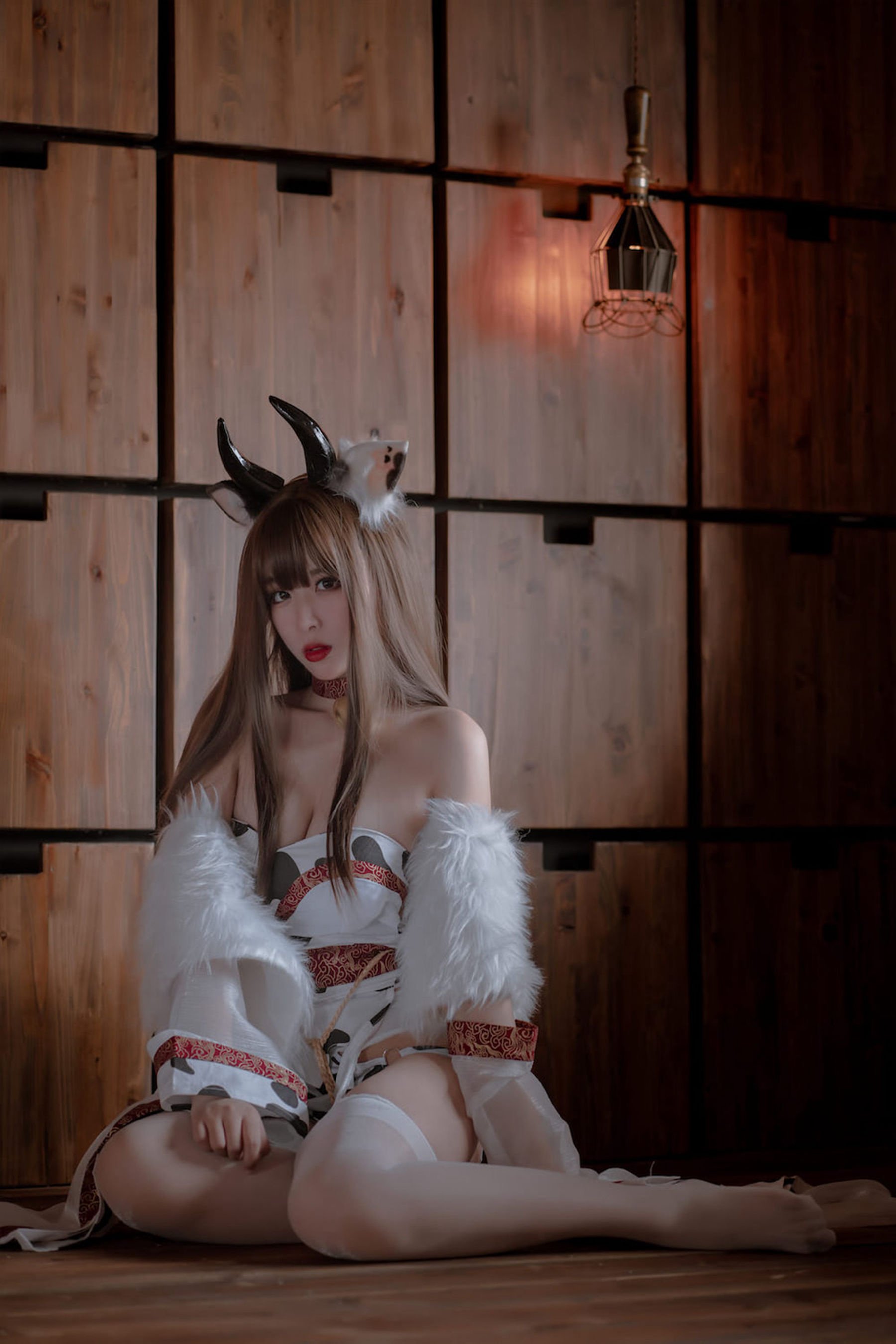 轩萧学姐 – 牛牛和服 [47P]