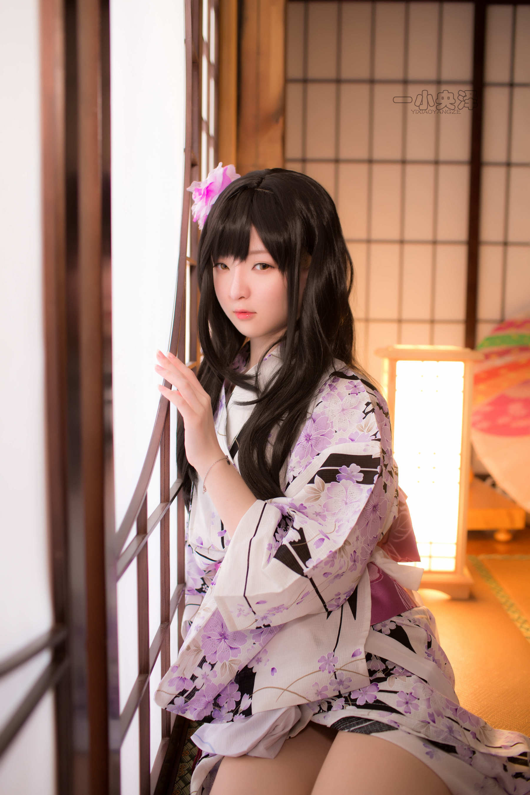 [萝莉COS] 一小央泽 – 和服短袜 [41P]