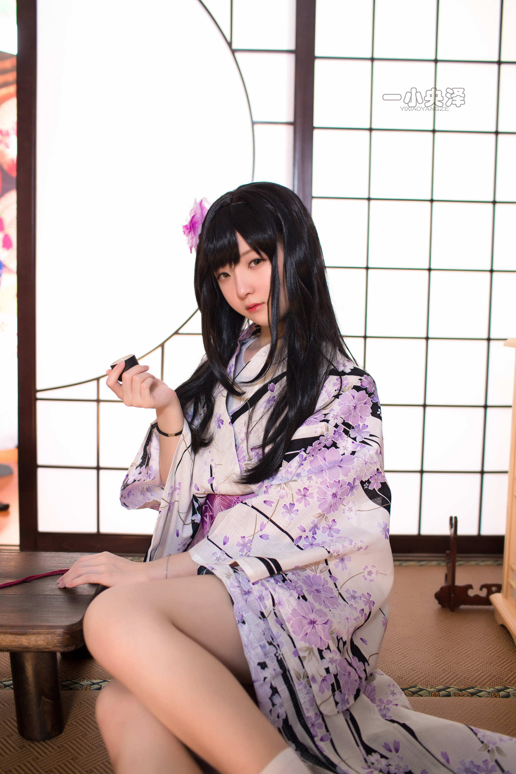 [萝莉COS] 一小央泽 – 和服短袜 [41P]