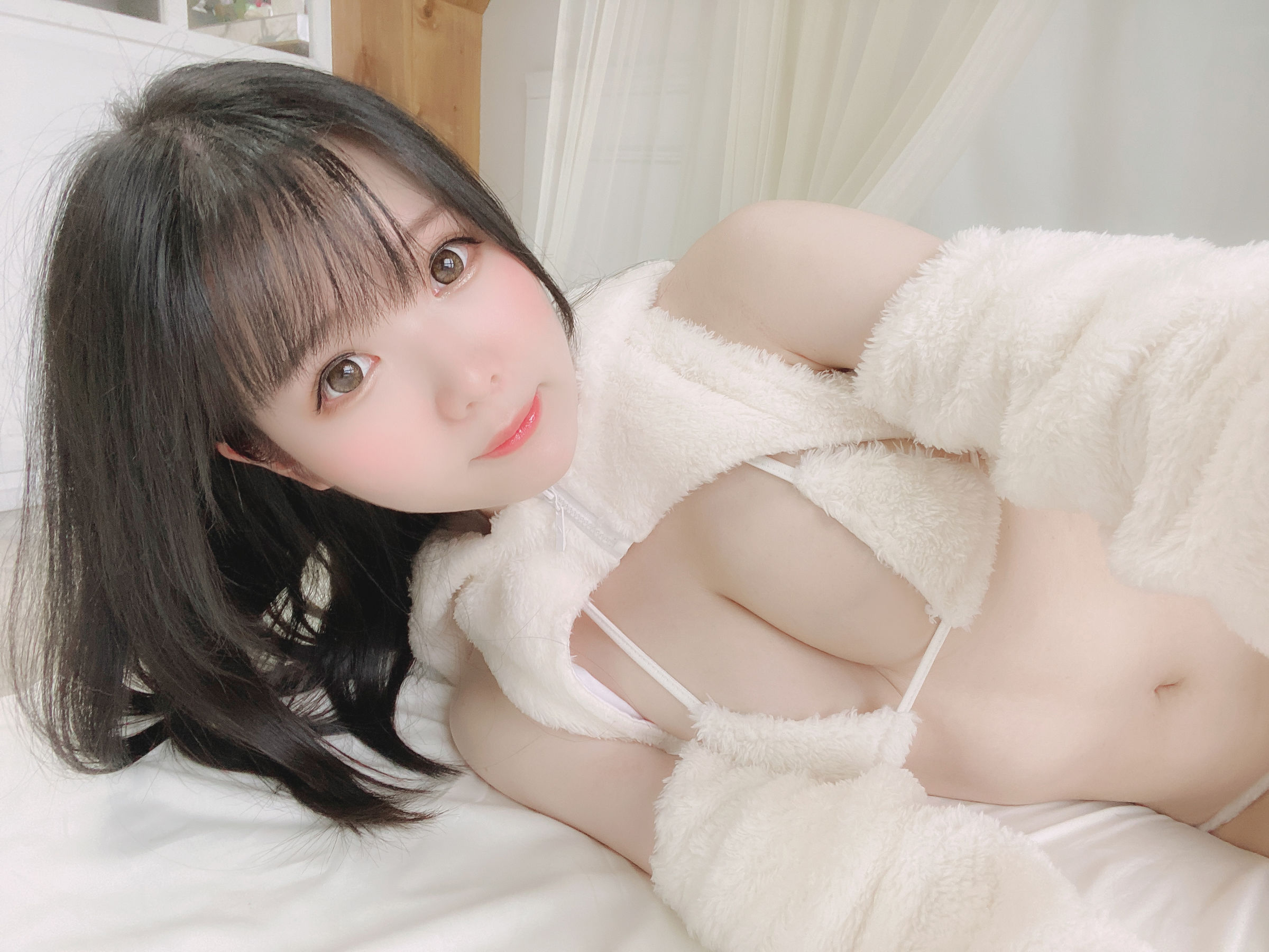 微博妹纸霜月shimo – もこもこうさぎ [13P]