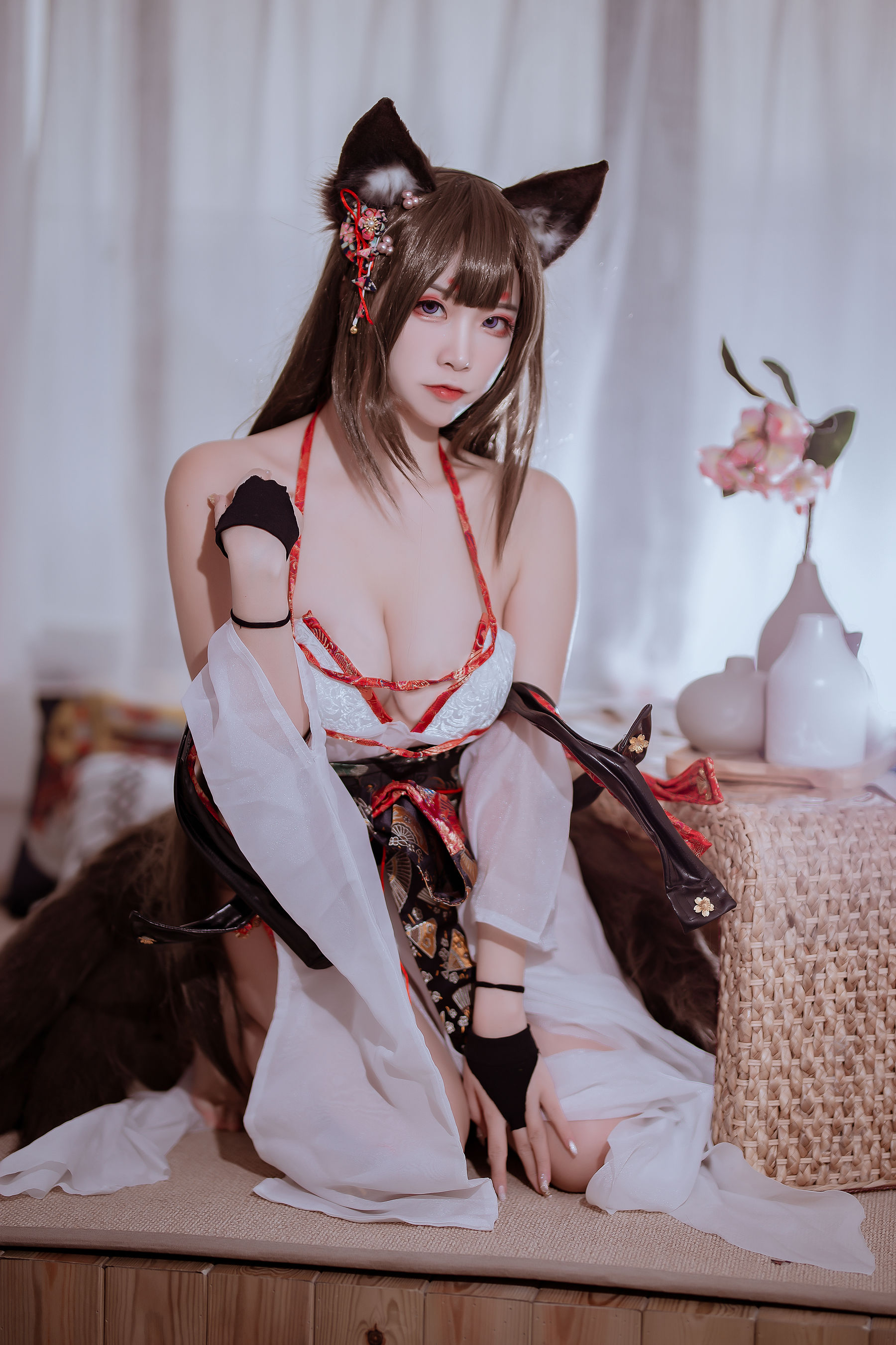 人气Coser二佐Nisa – 碧蓝 天城泳装 [16P]