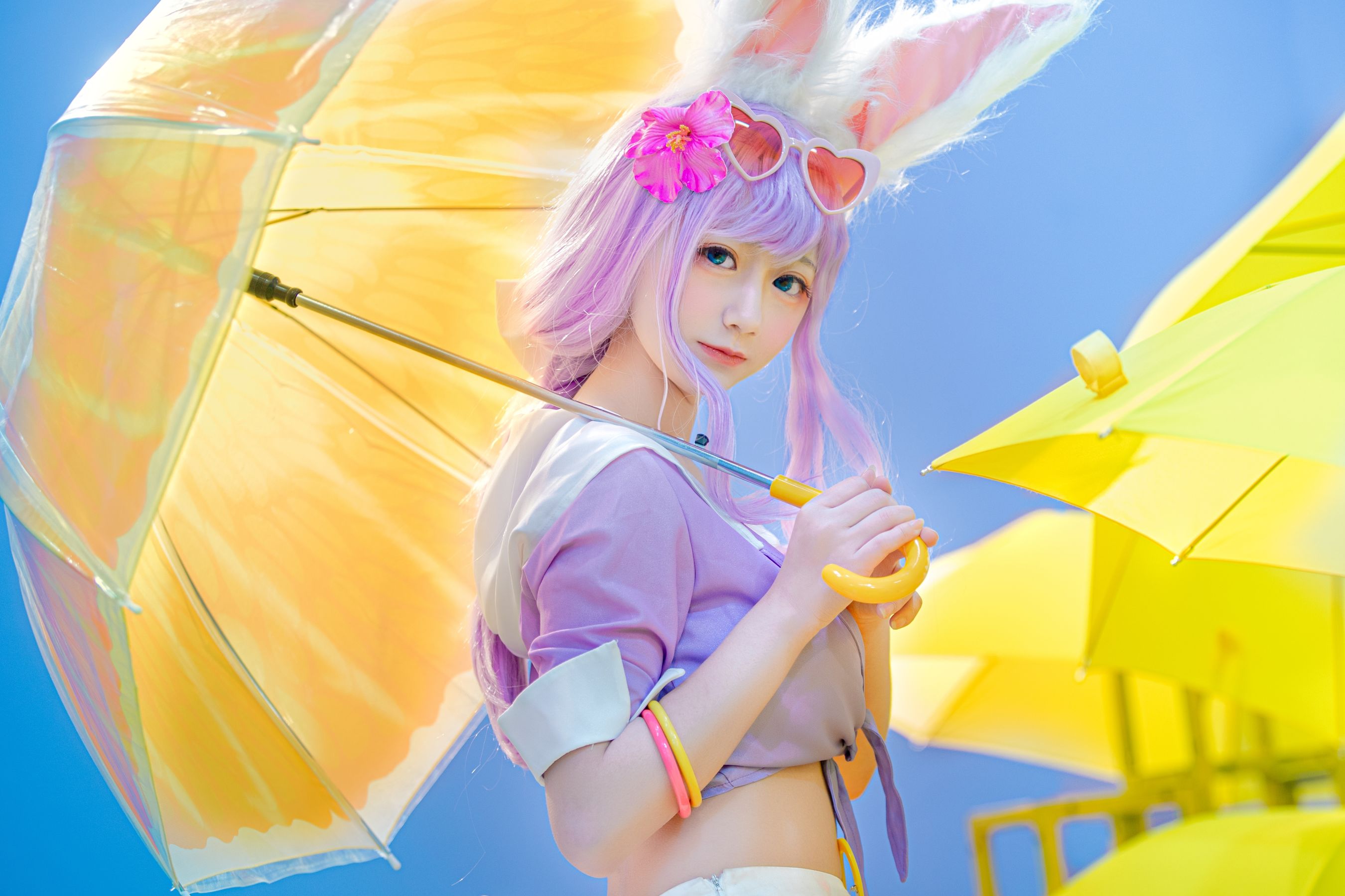 [Cosplay写真] 动漫博主弦音sic – 王者荣耀 公孙离蜜橘之夏 [9P]