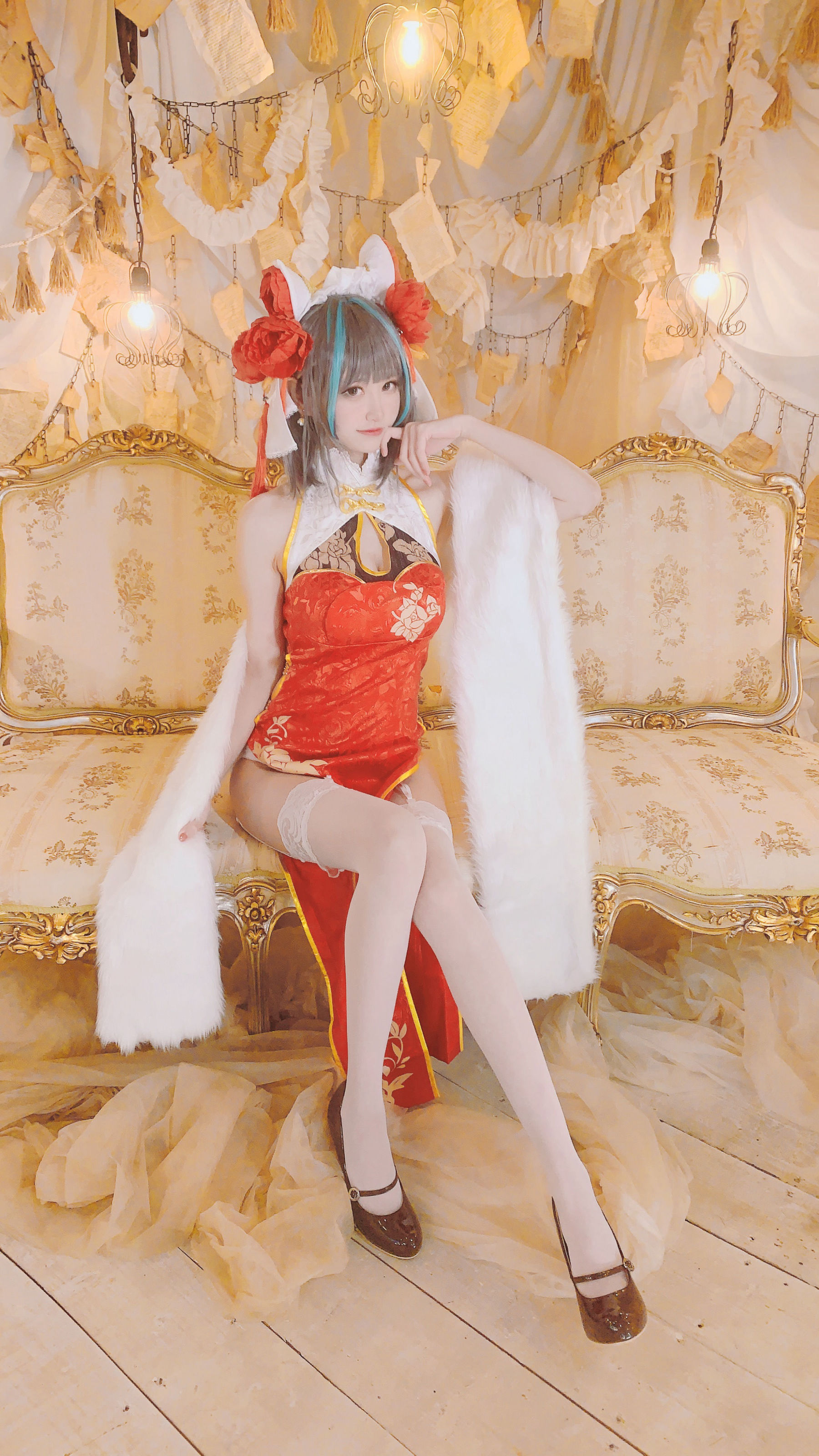 千阳(ちよ) – 柴郡旗袍cos [9P]