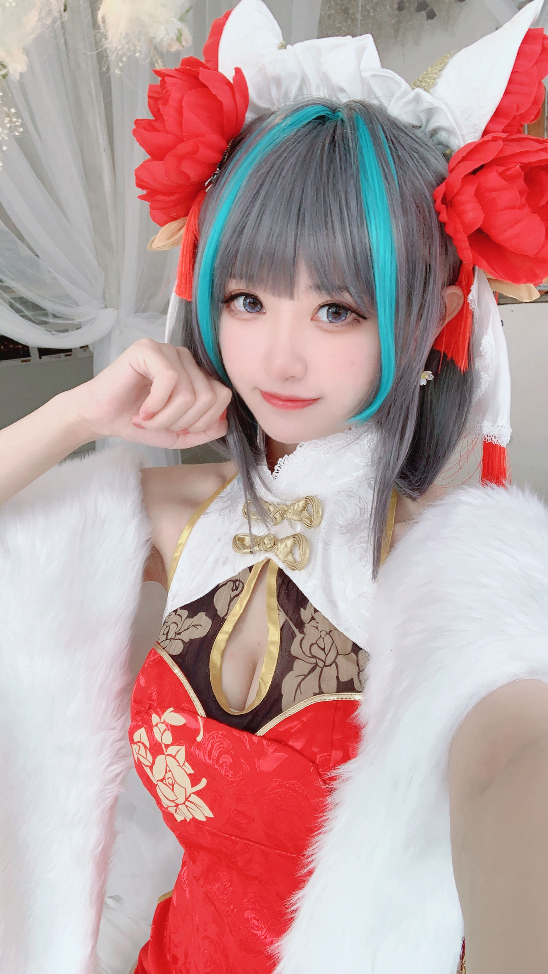 千阳(ちよ) – 柴郡旗袍cos [9P]