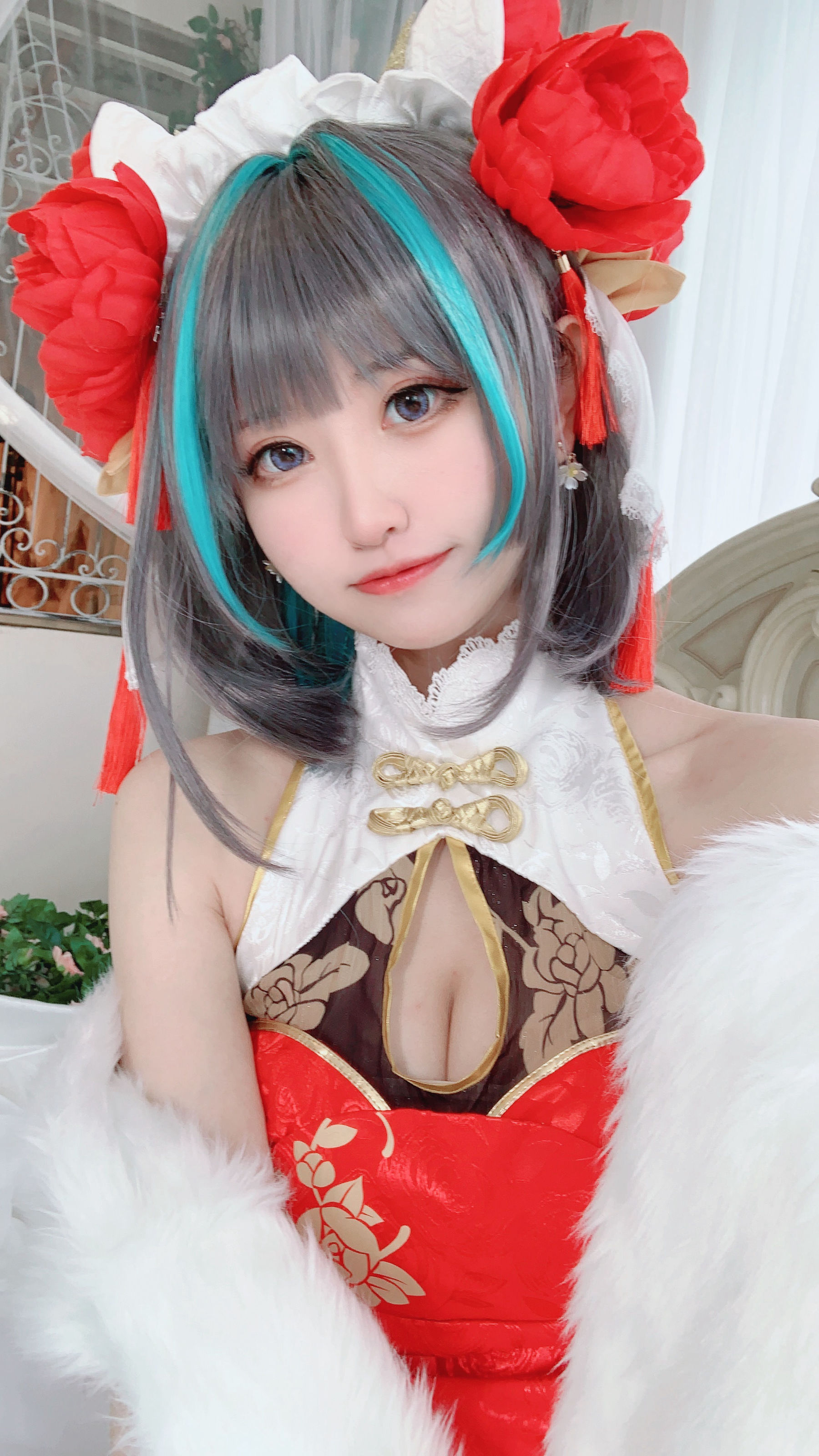 千阳(ちよ) – 柴郡旗袍cos [9P]