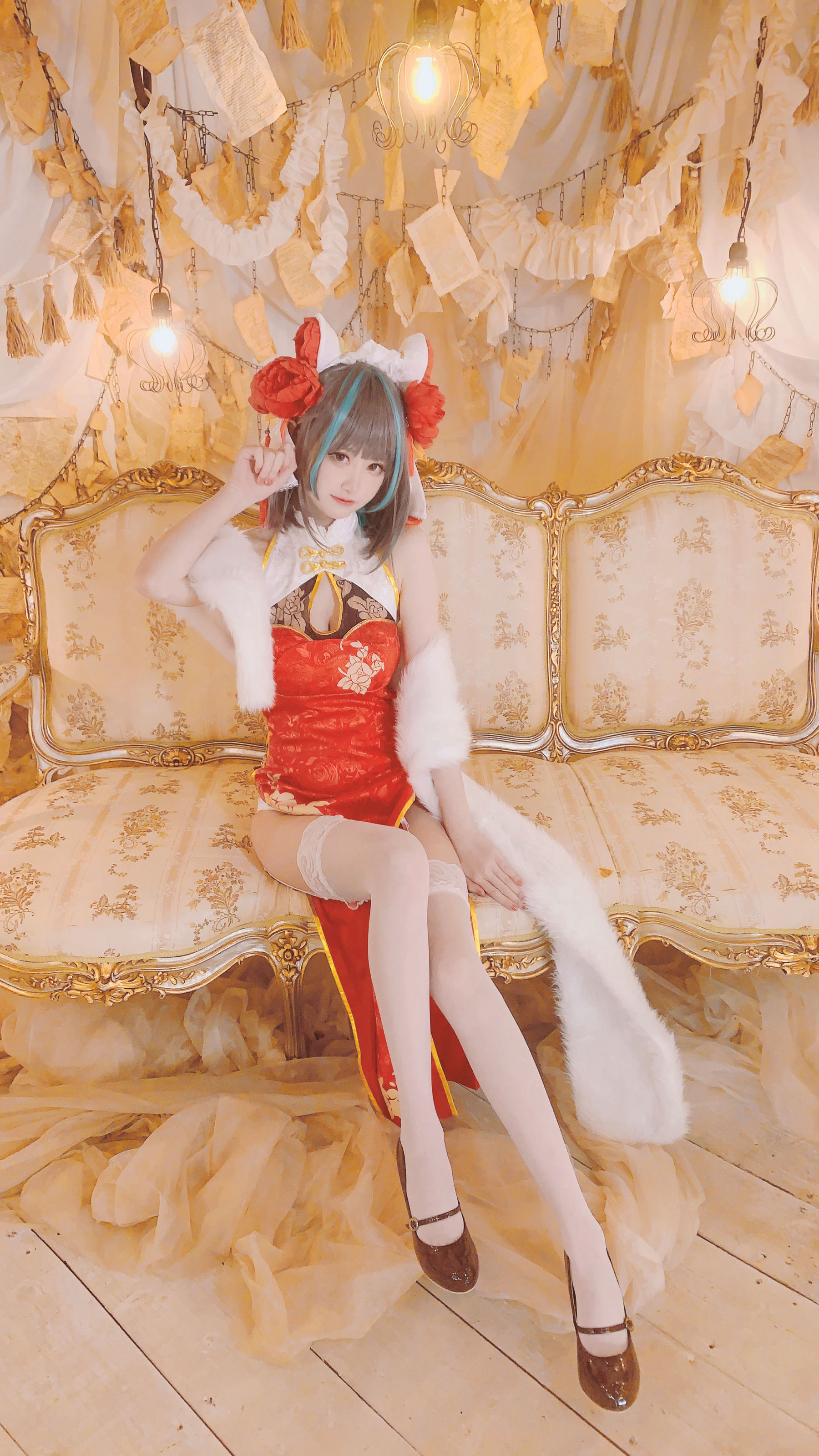 千阳(ちよ) – 柴郡旗袍cos [9P]