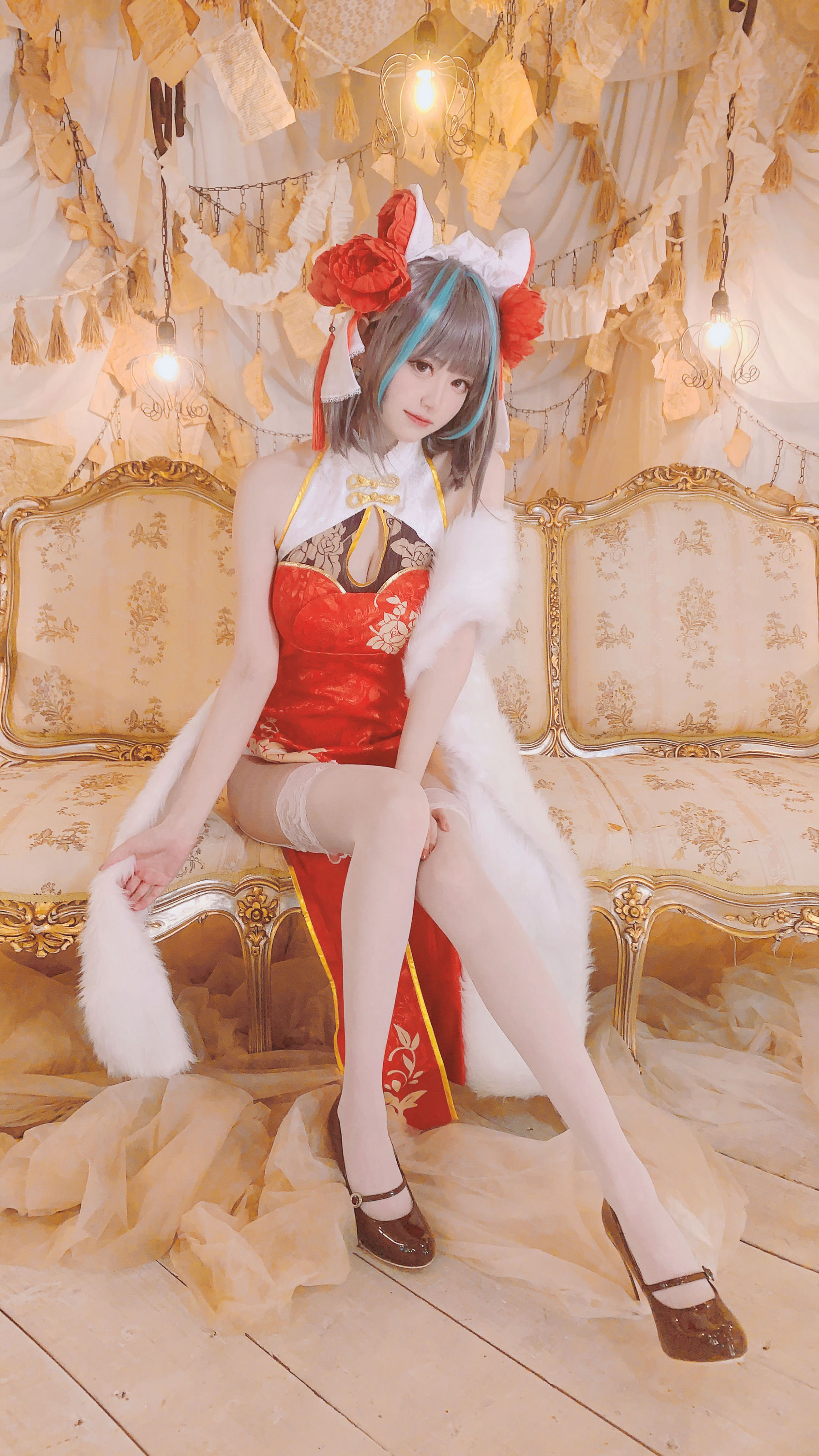 千阳(ちよ) – 柴郡旗袍cos [9P]