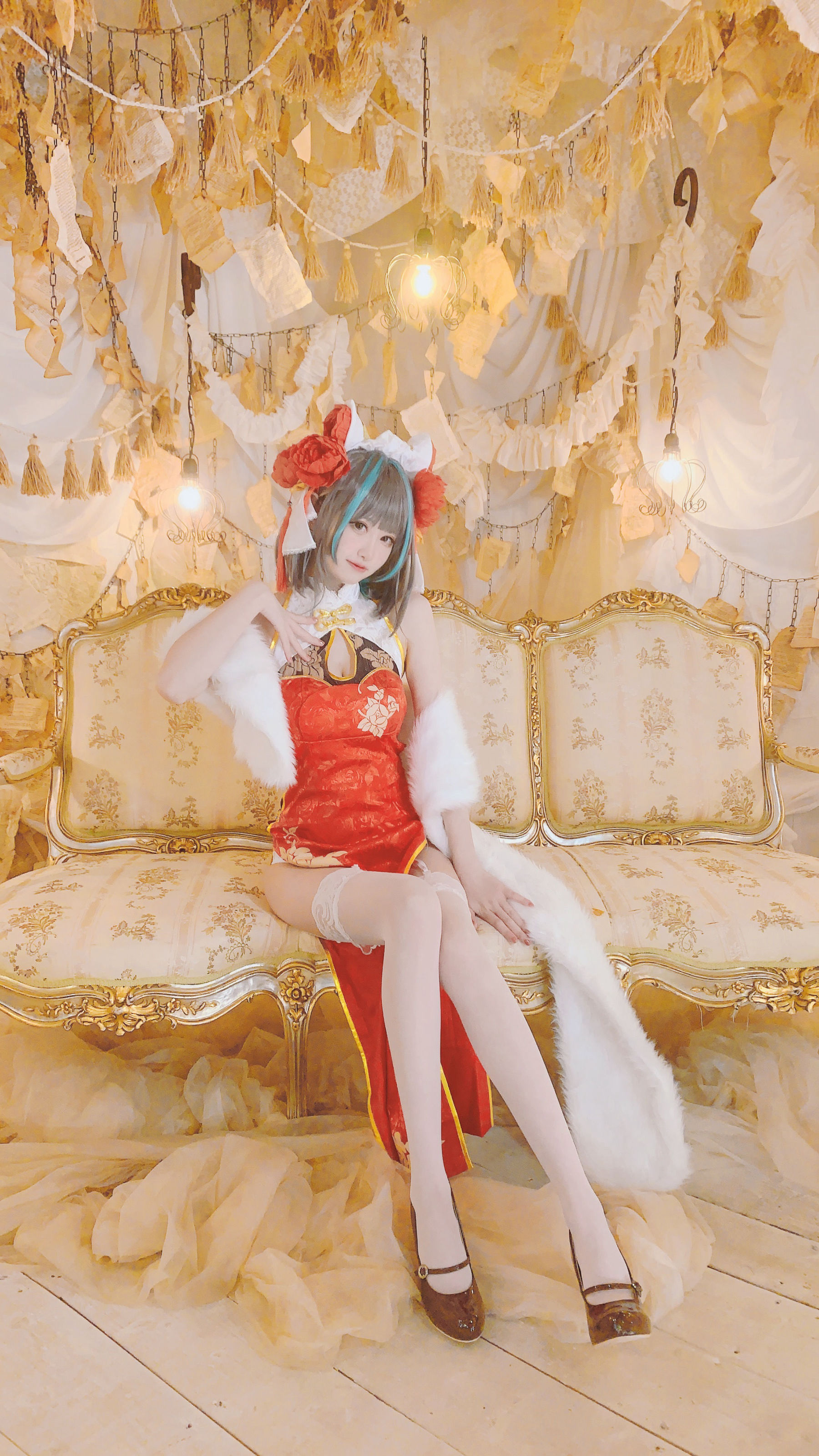 千阳(ちよ) – 柴郡旗袍cos [9P]