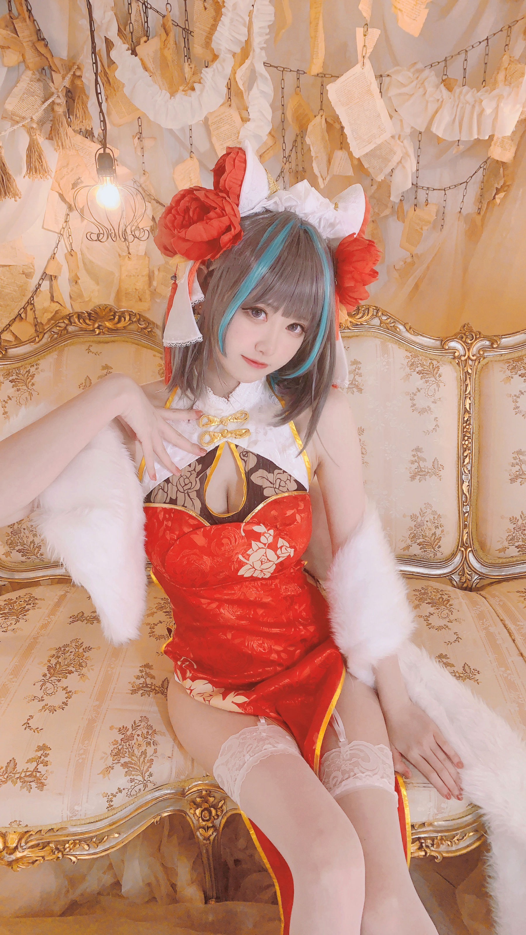 千阳(ちよ) – 柴郡旗袍cos [9P]