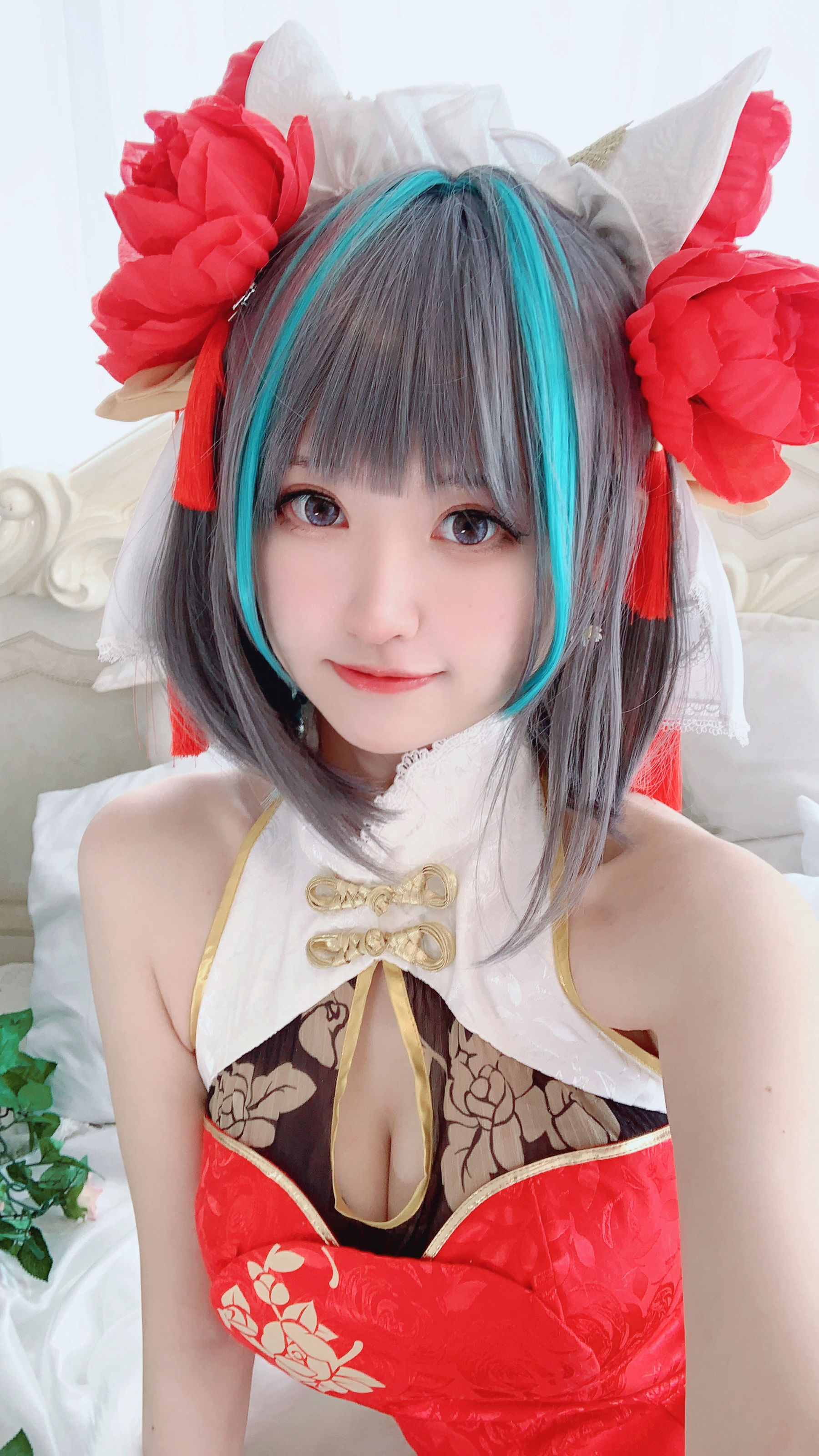 千阳(ちよ) – 柴郡旗袍cos [9P]