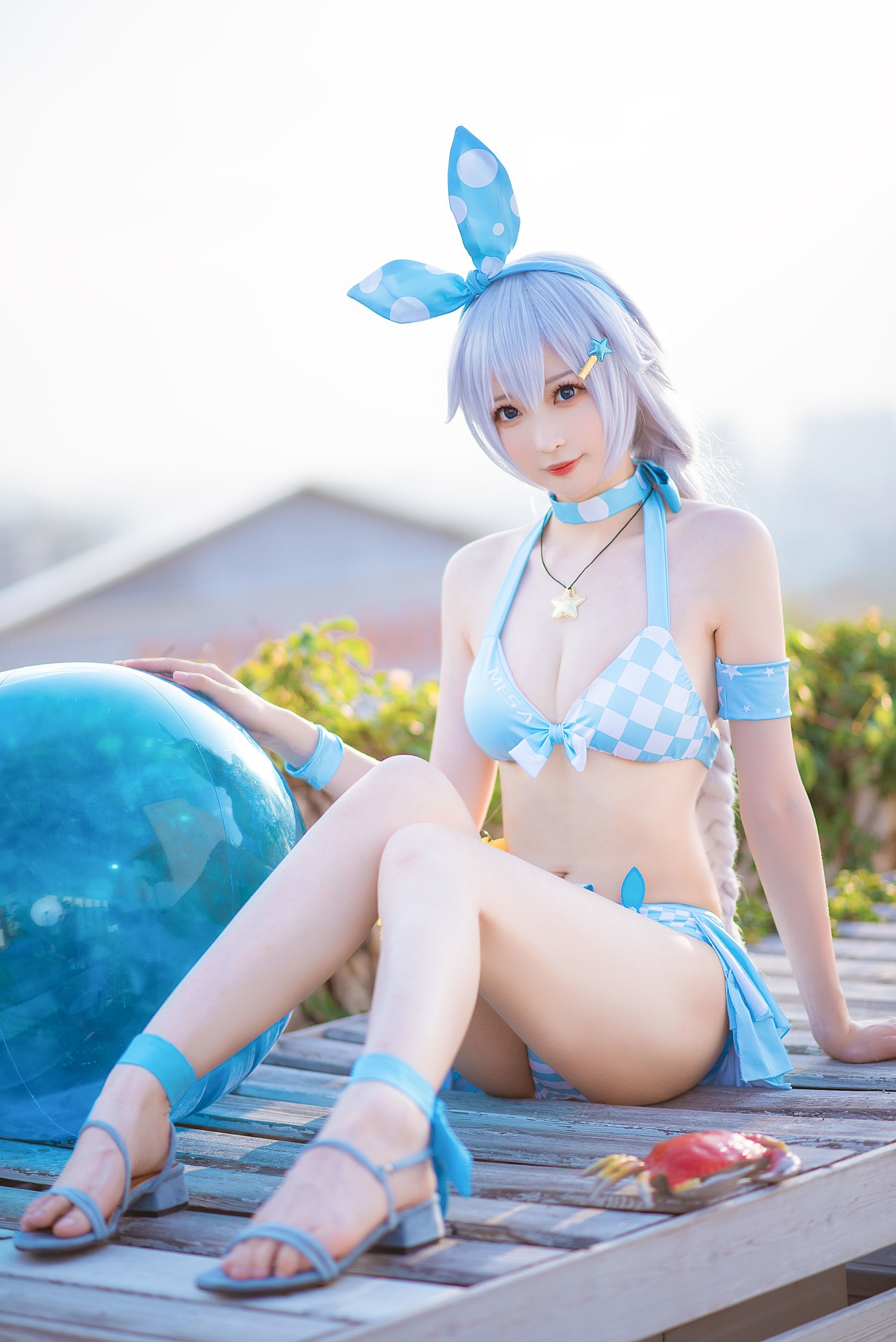 Coser小姐姐南宫 – 琪亚娜泳装 [21P]