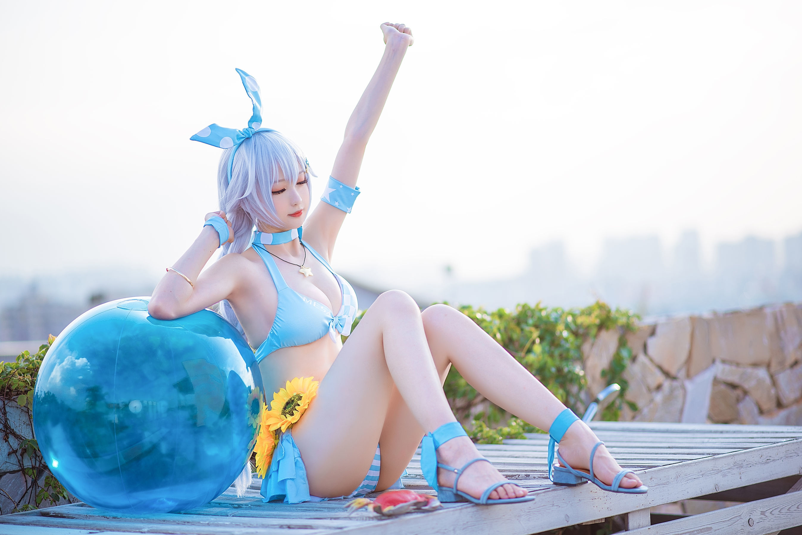 Coser小姐姐南宫 – 琪亚娜泳装 [21P]
