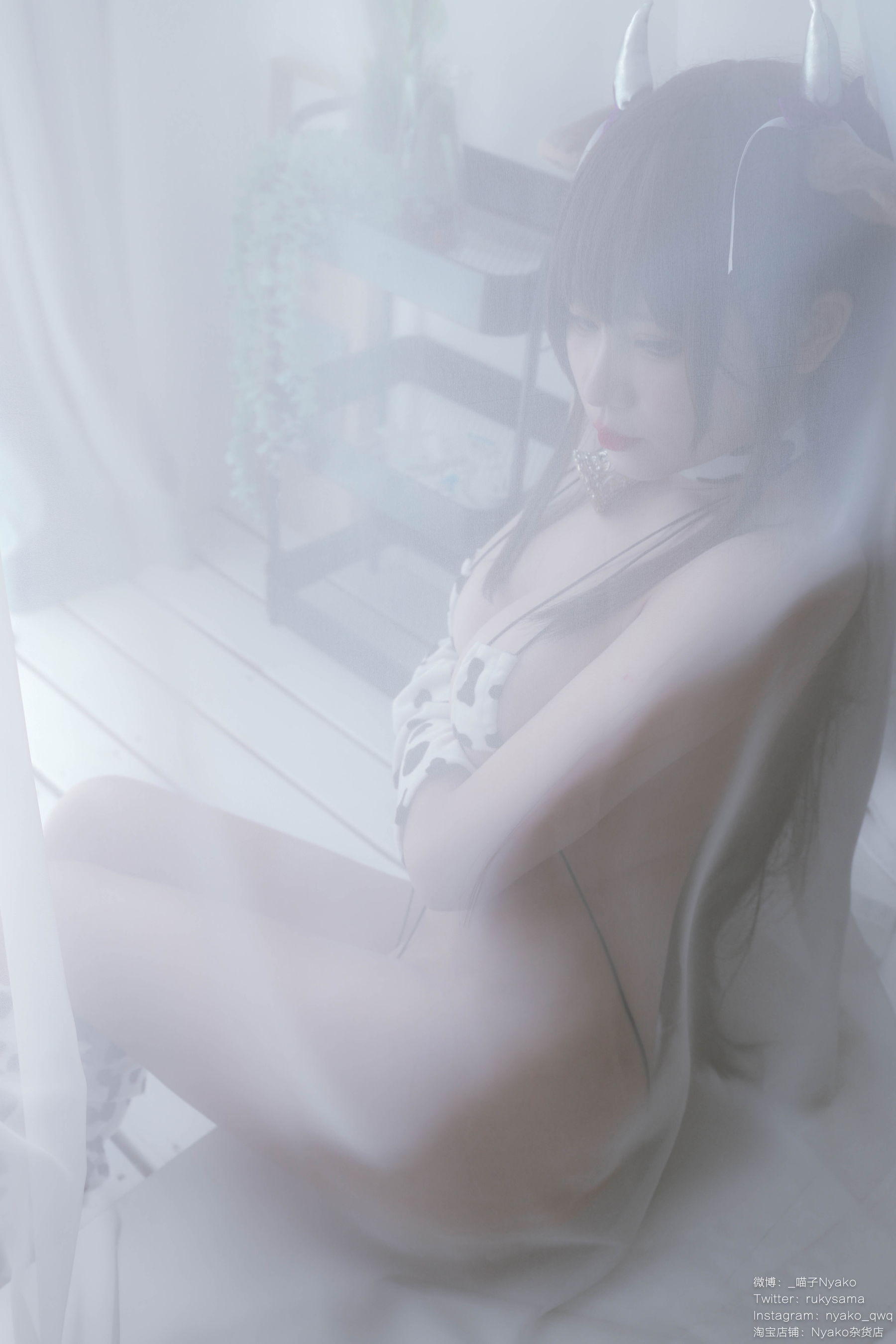 萌妹子Nyako喵子 – 樫野本 奶牛比基尼 [98P]
