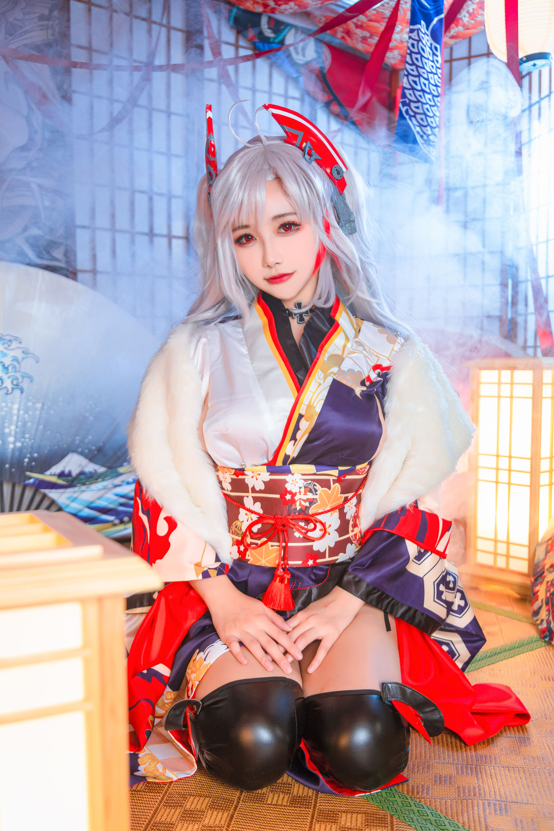 微博妹子Momoko葵葵 – 欧根之和服 [20P]