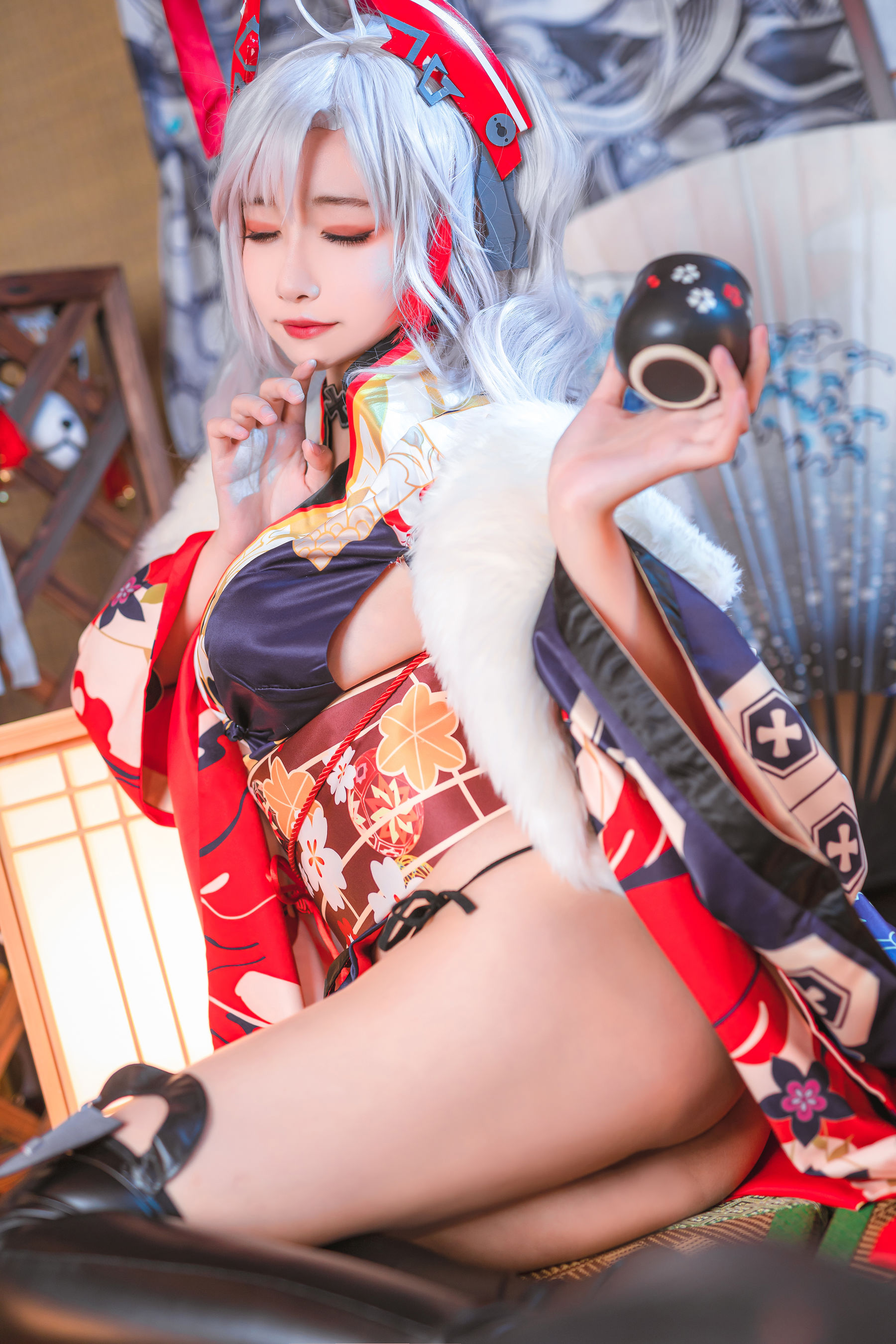 微博妹子Momoko葵葵 – 欧根之和服 [20P]