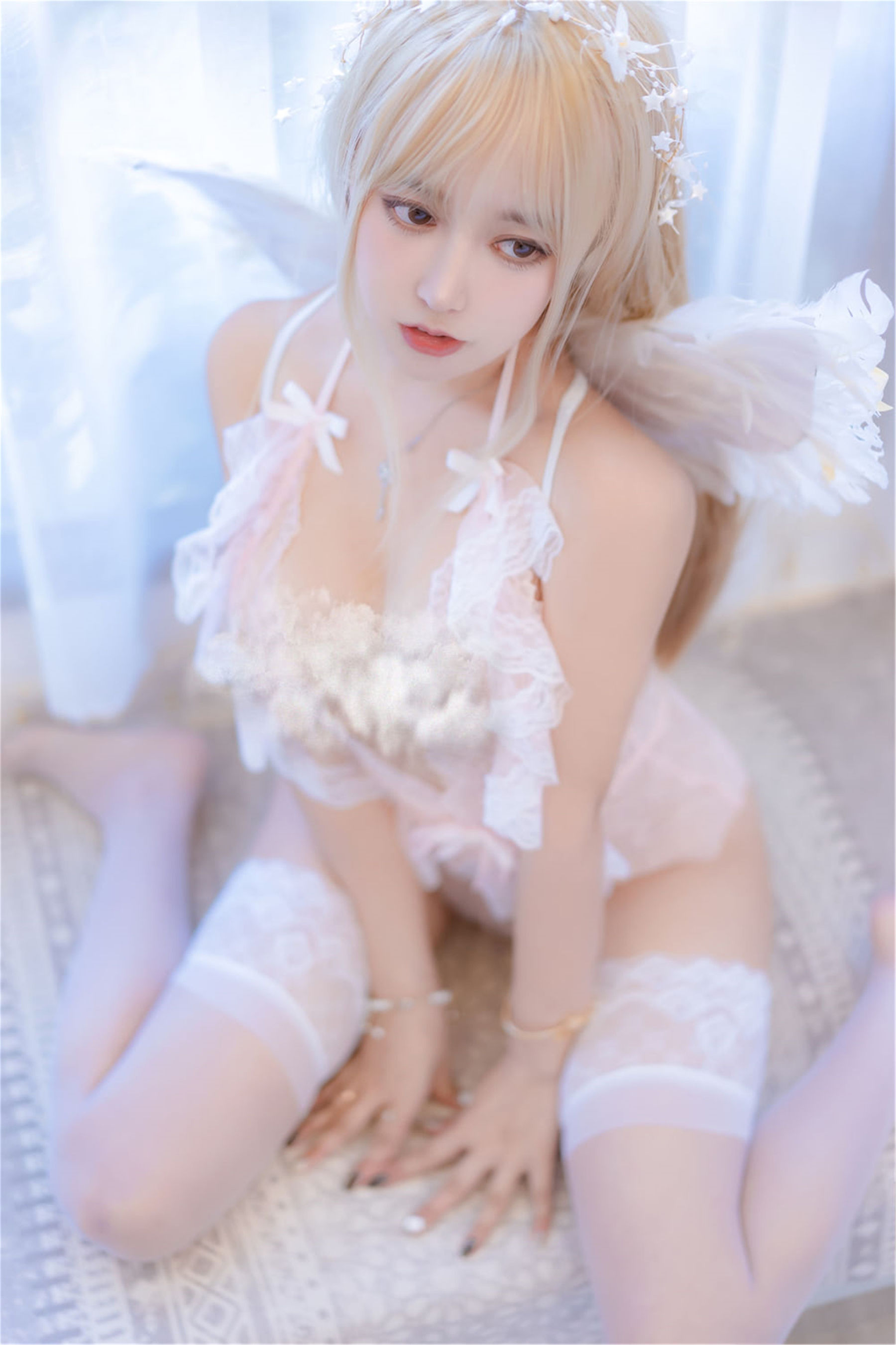 斗鱼米线线sama – 粉天使 [51P]