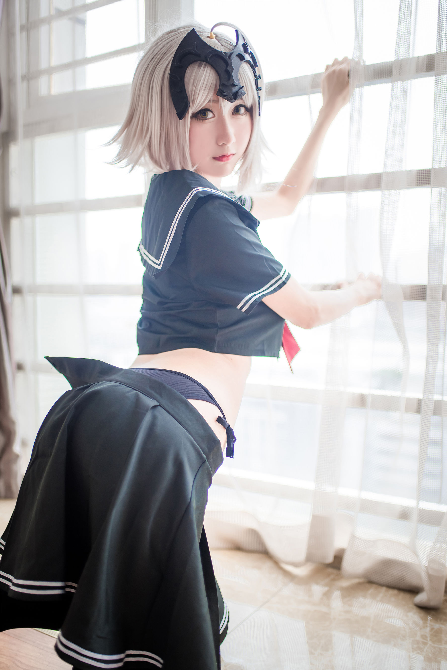 [萝莉COS] 木绵绵OwO – 贞德（黑） [23P]