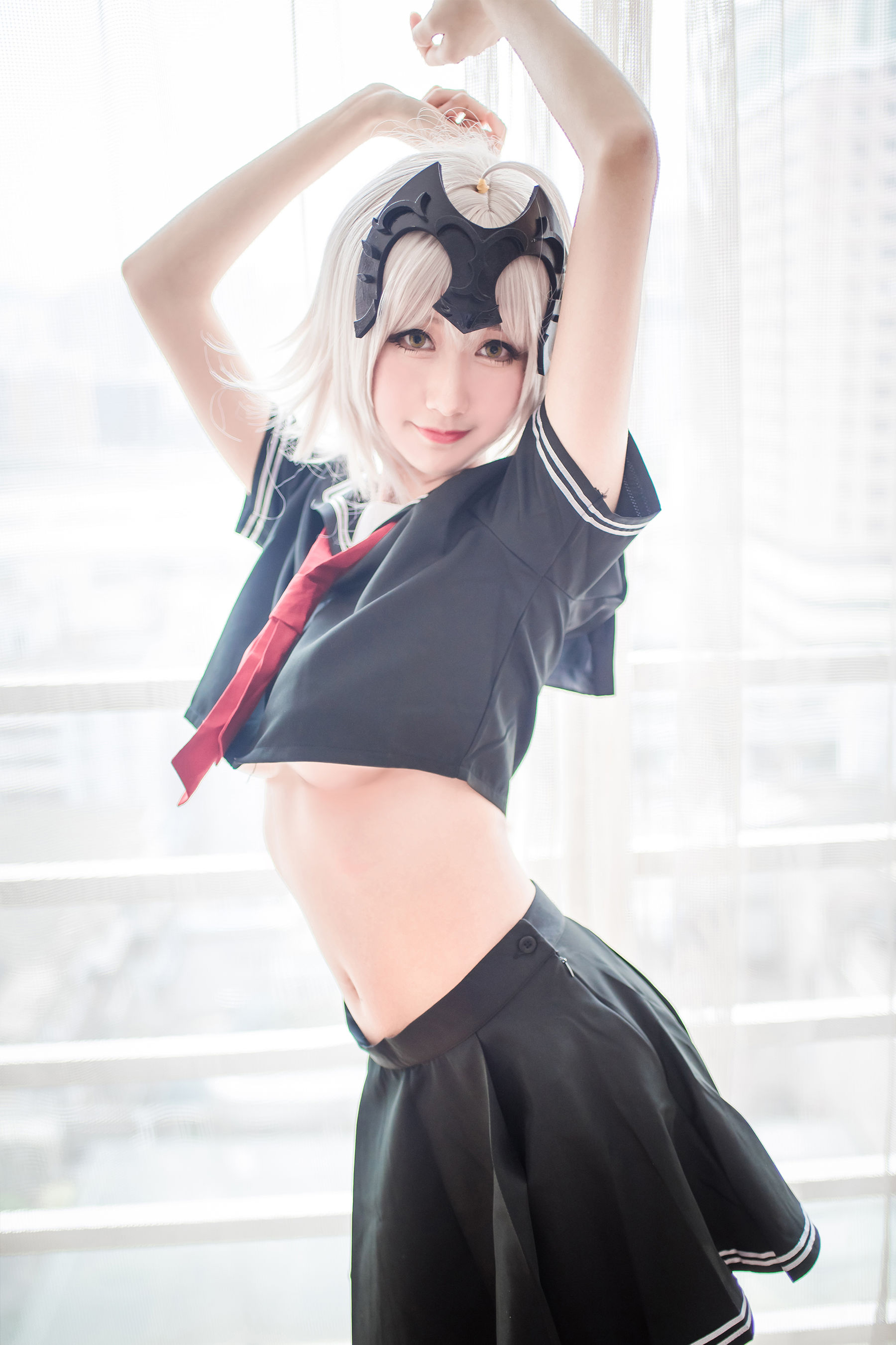 [萝莉COS] 木绵绵OwO – 贞德（黑） [23P]
