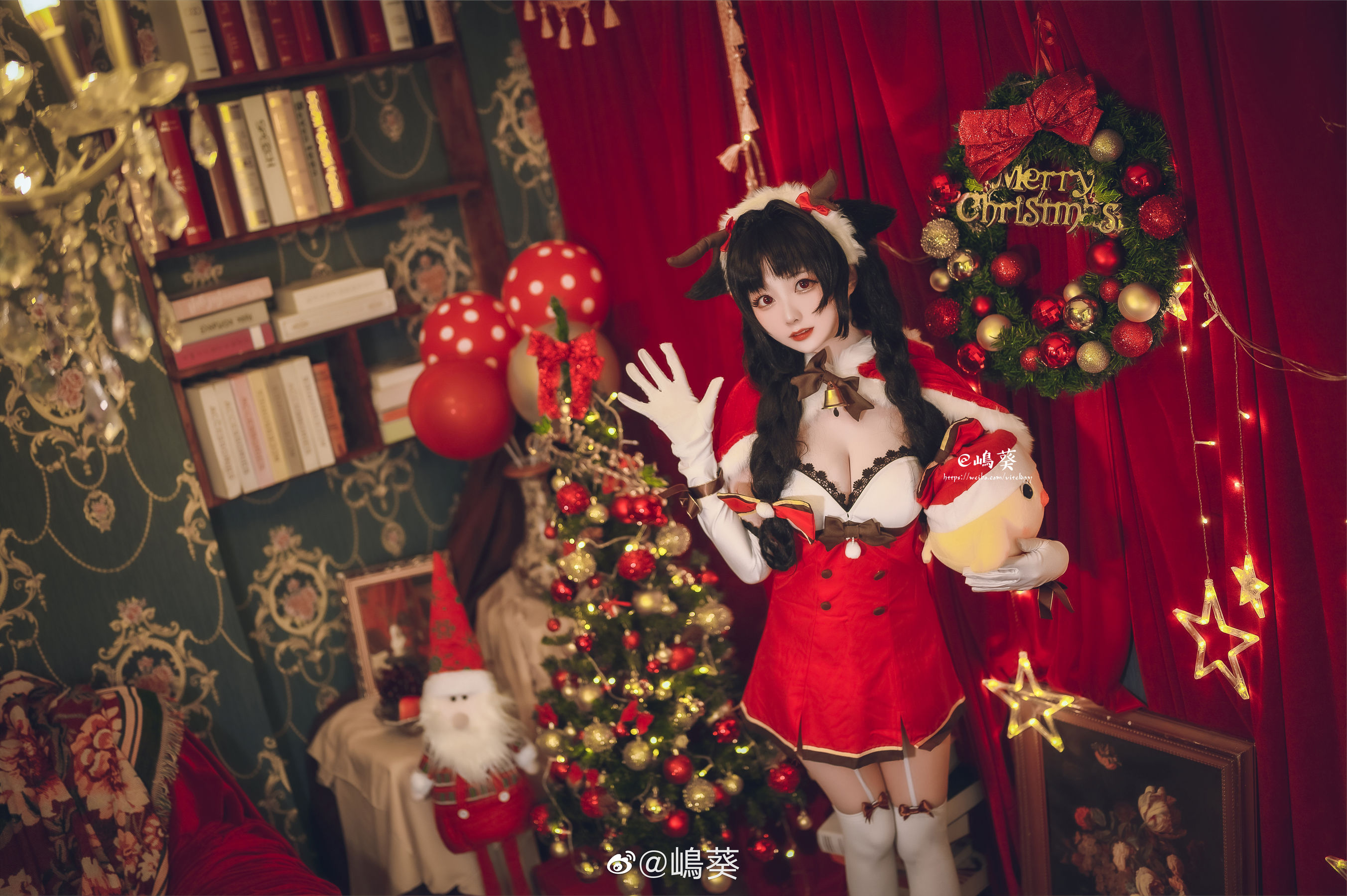 微博美女嶋葵 碧蓝航线 大潮 驯鹿与圣诞礼物 [12P]