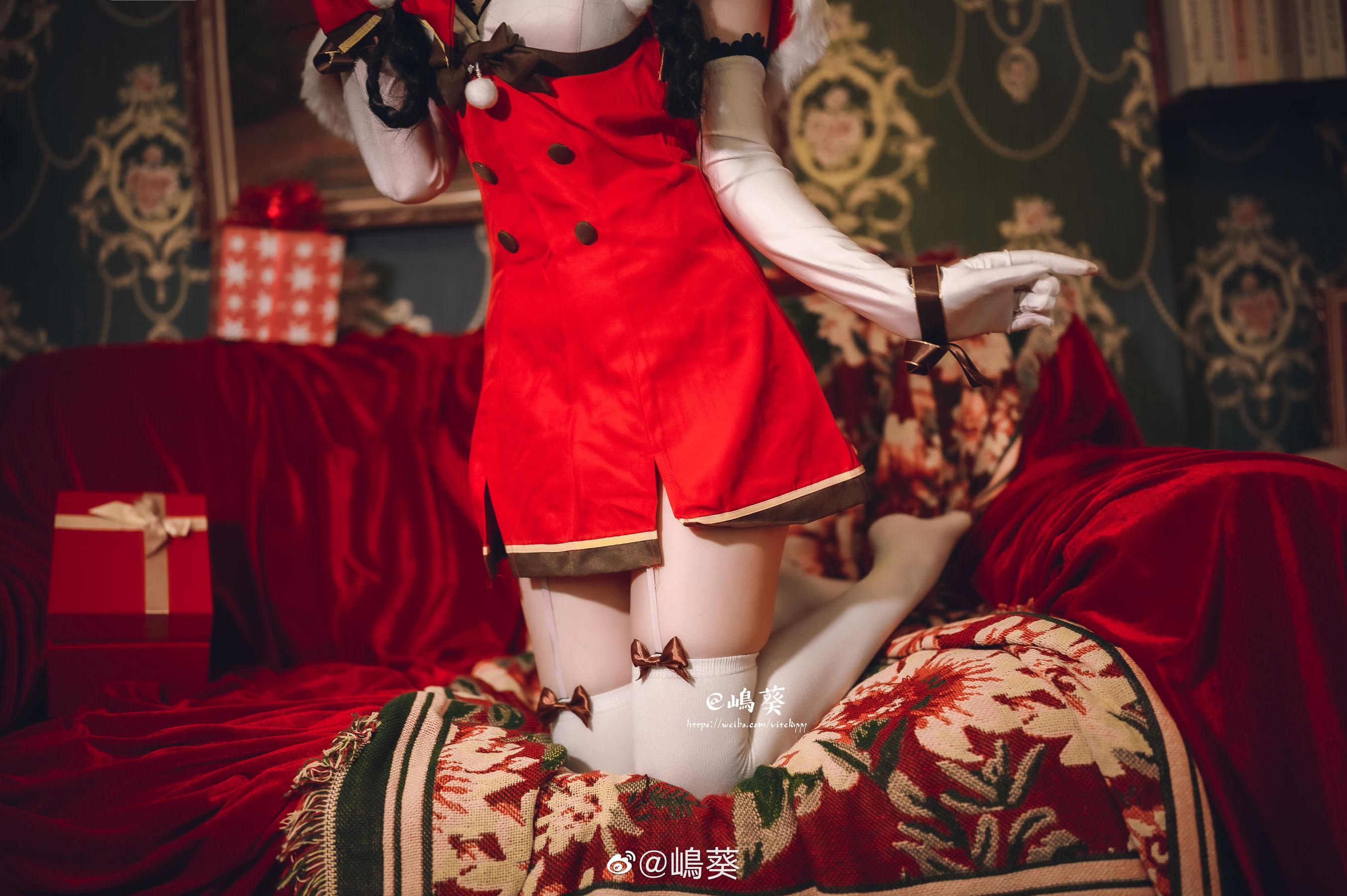 微博美女嶋葵 碧蓝航线 大潮 驯鹿与圣诞礼物 [12P]