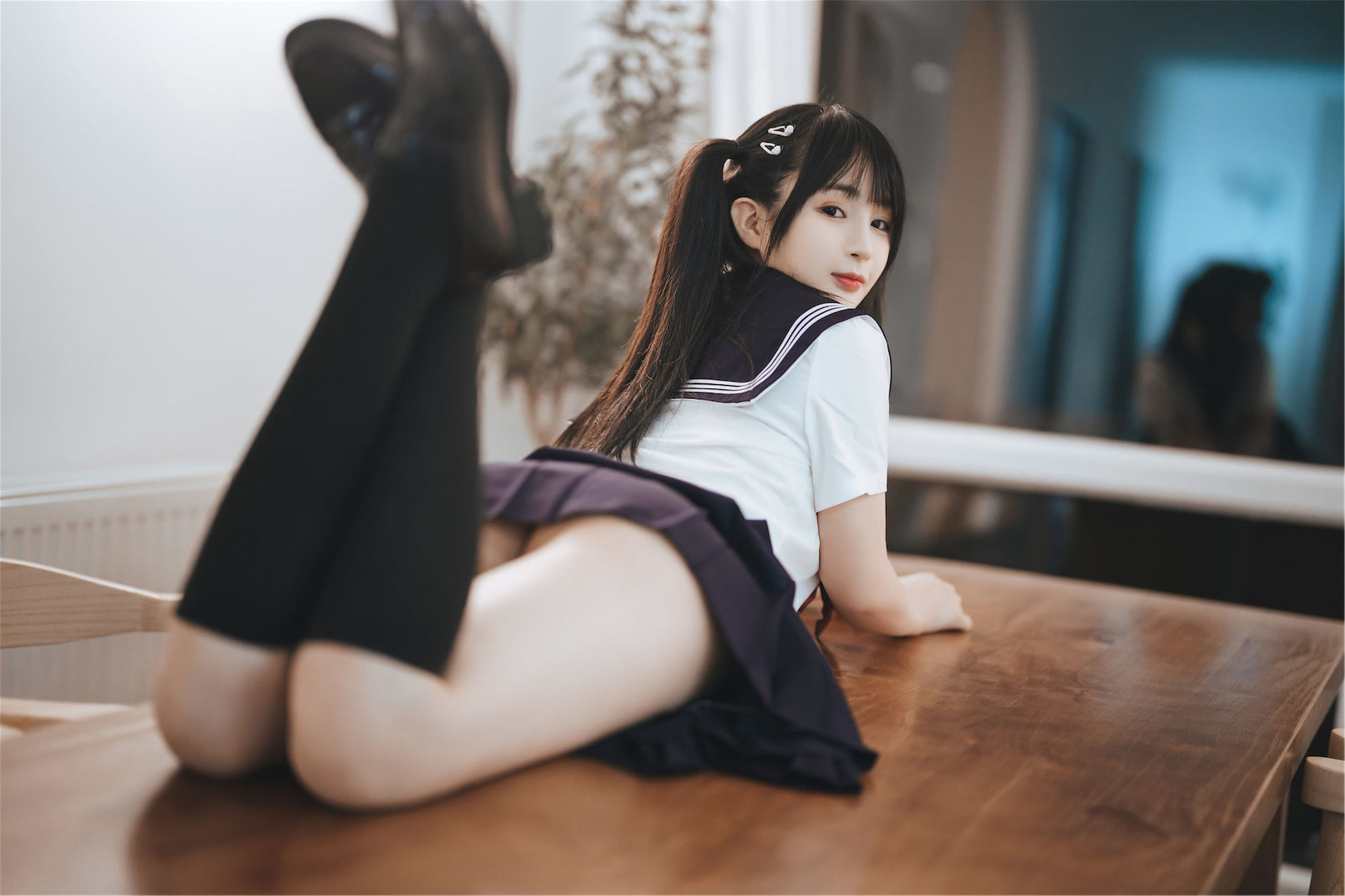 桜井宁宁 – 双马尾JK [65P]