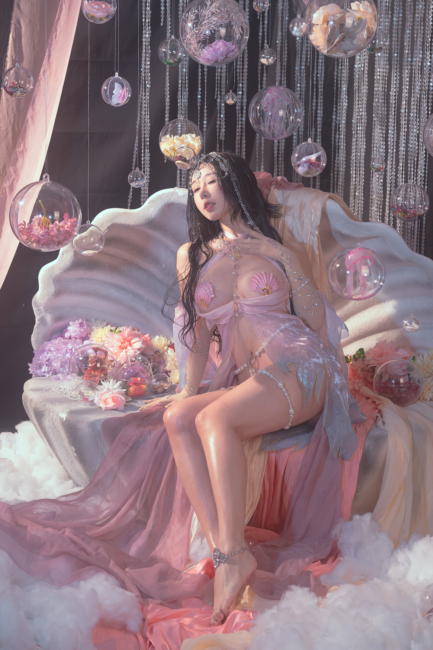 云溪溪 – 奶桃 海的女儿 [39P]