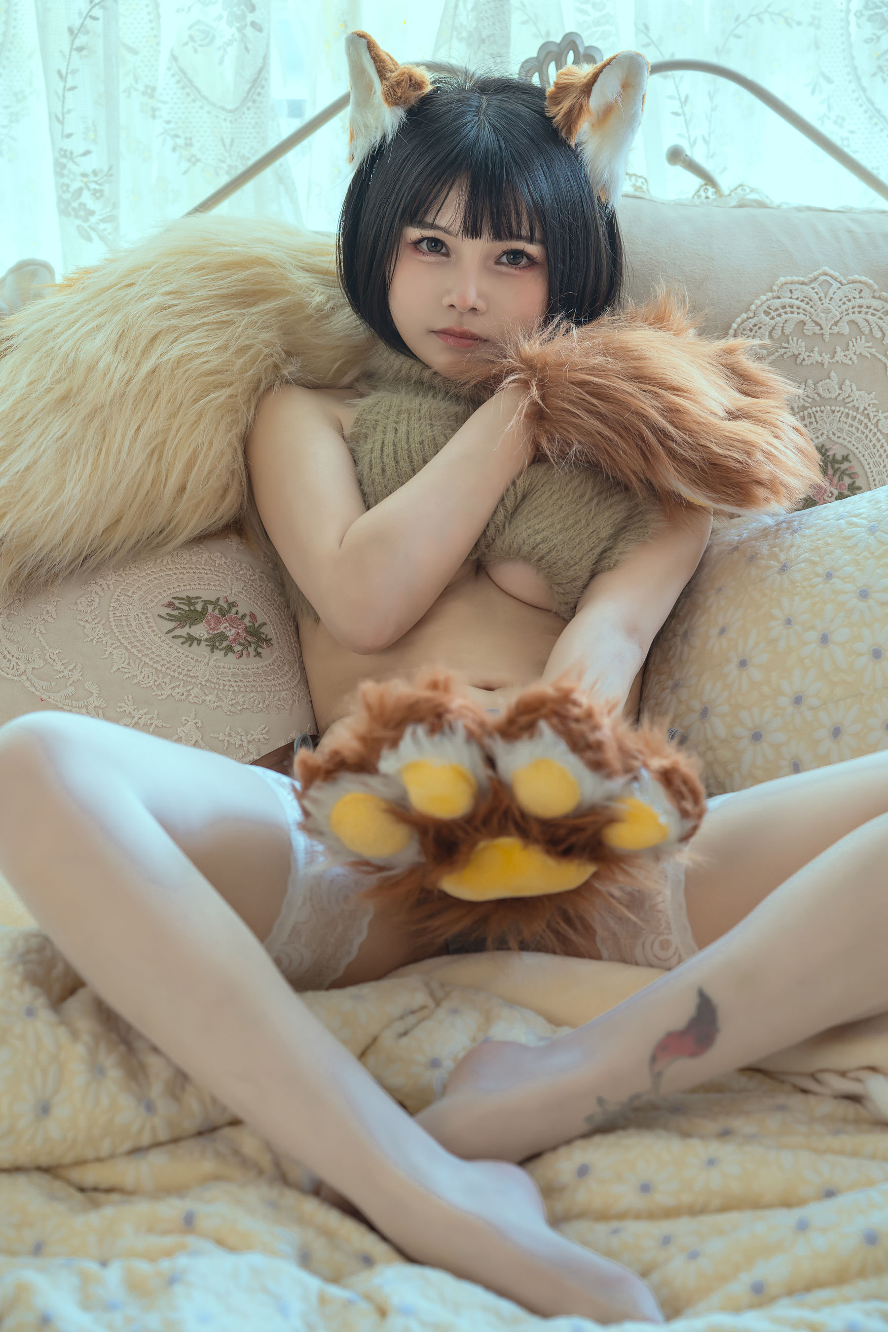 七月喵子 – 幻想兽娘集日食 牙牙 [25P]