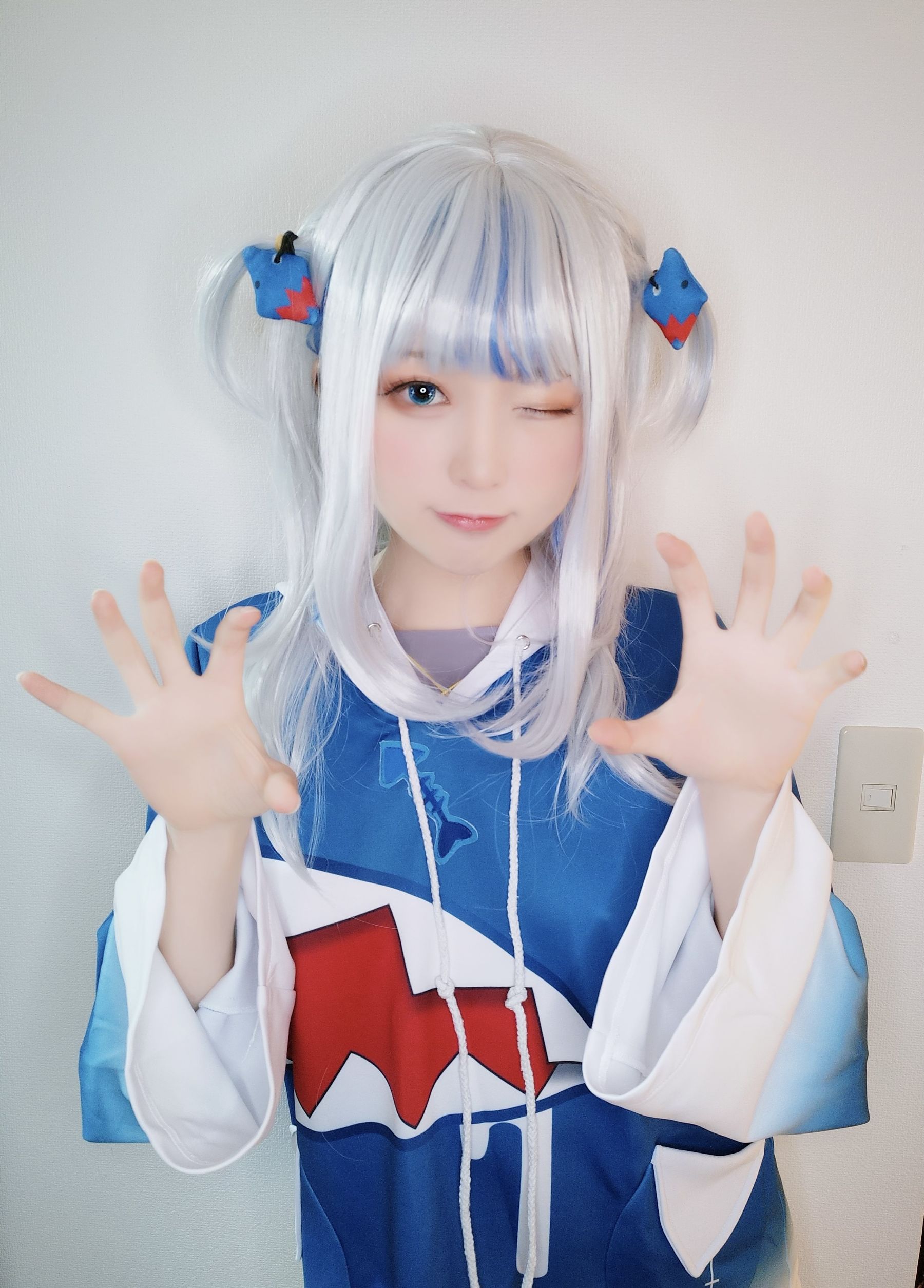 Yuki亭 – Gawer gura cosplay [14P]