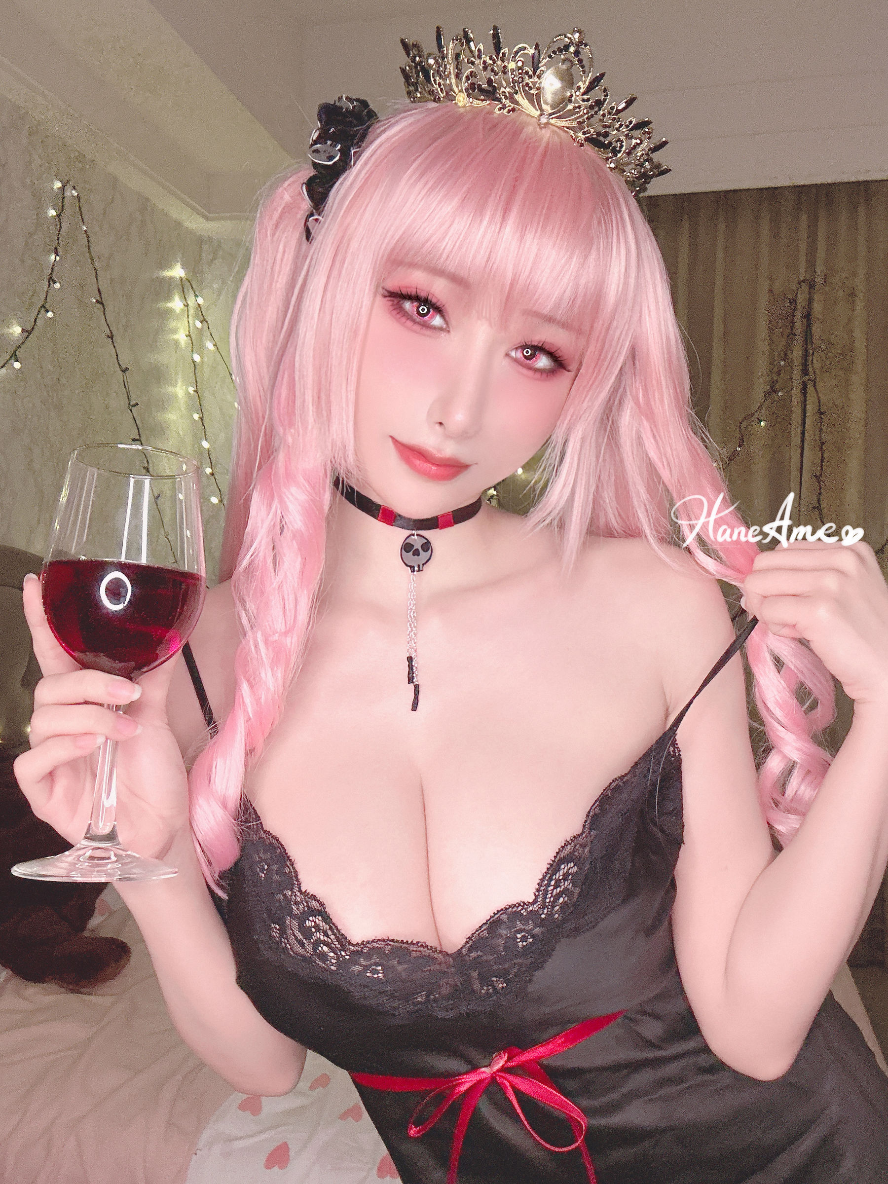 Hane 雨波写真 – Hololive Calliope 死神睡衣 [32P]