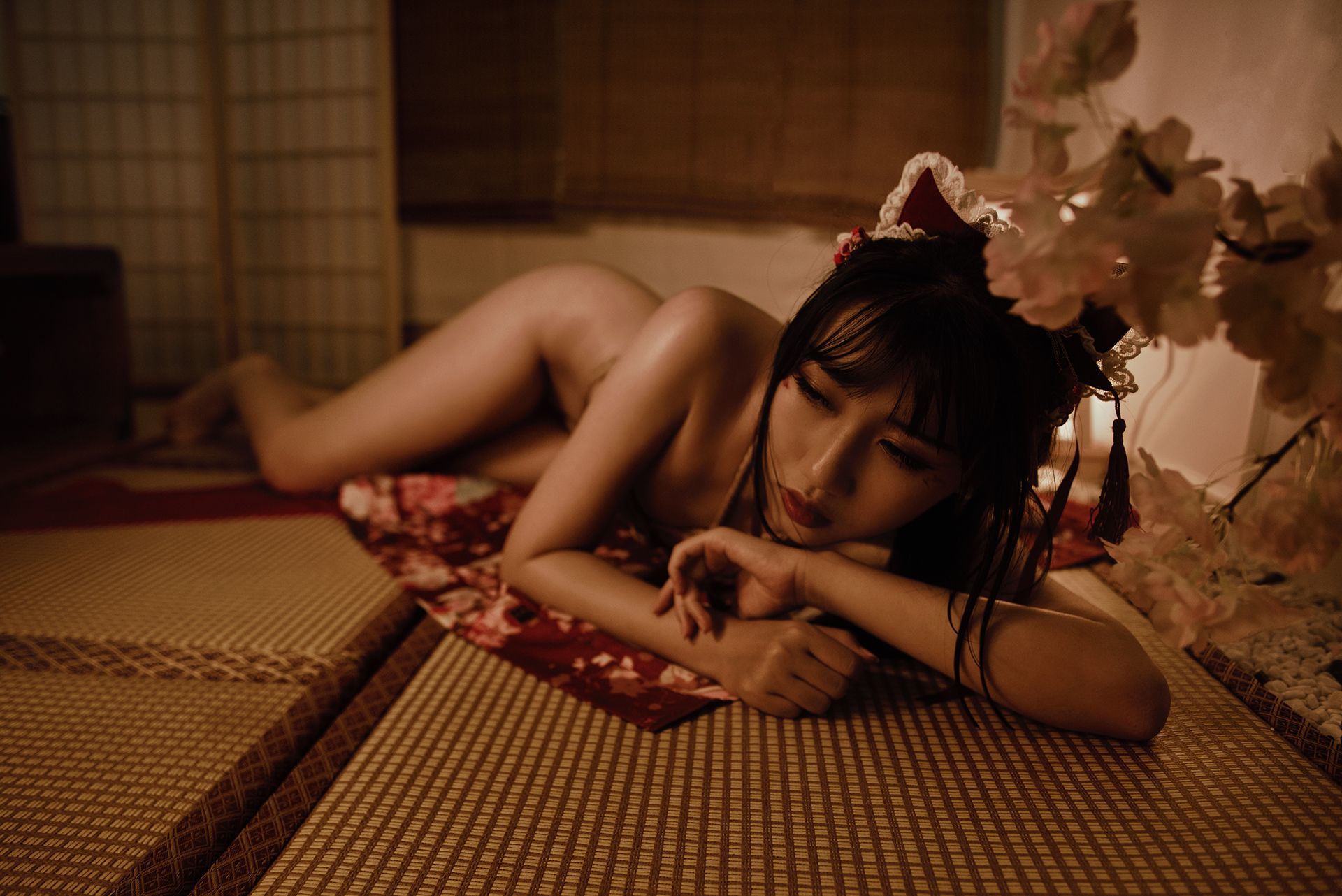 微博人气Coser不呆猫 – 捆绑和服 [110P]