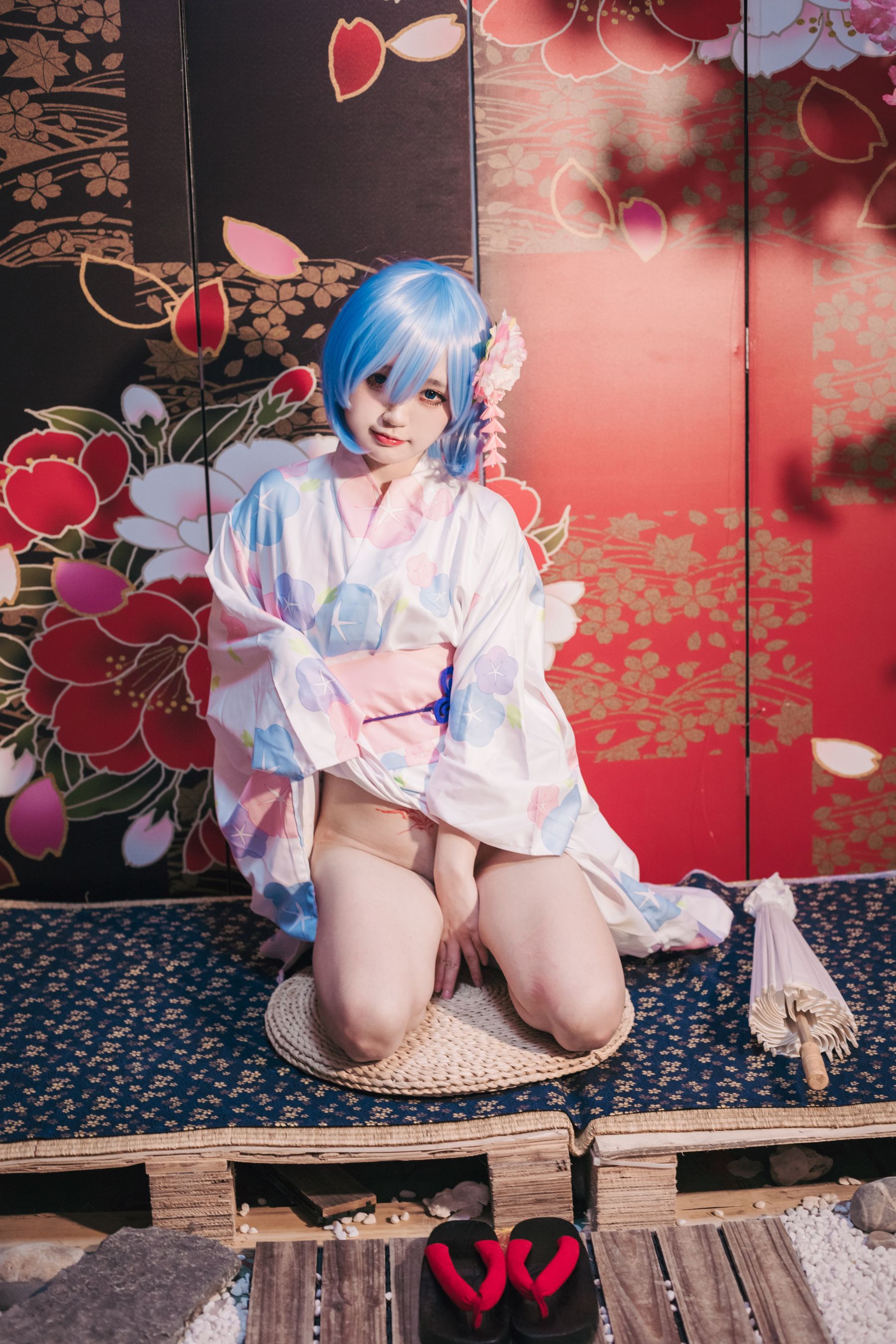 神沢永莉 – 蕾姆和风 [47P]