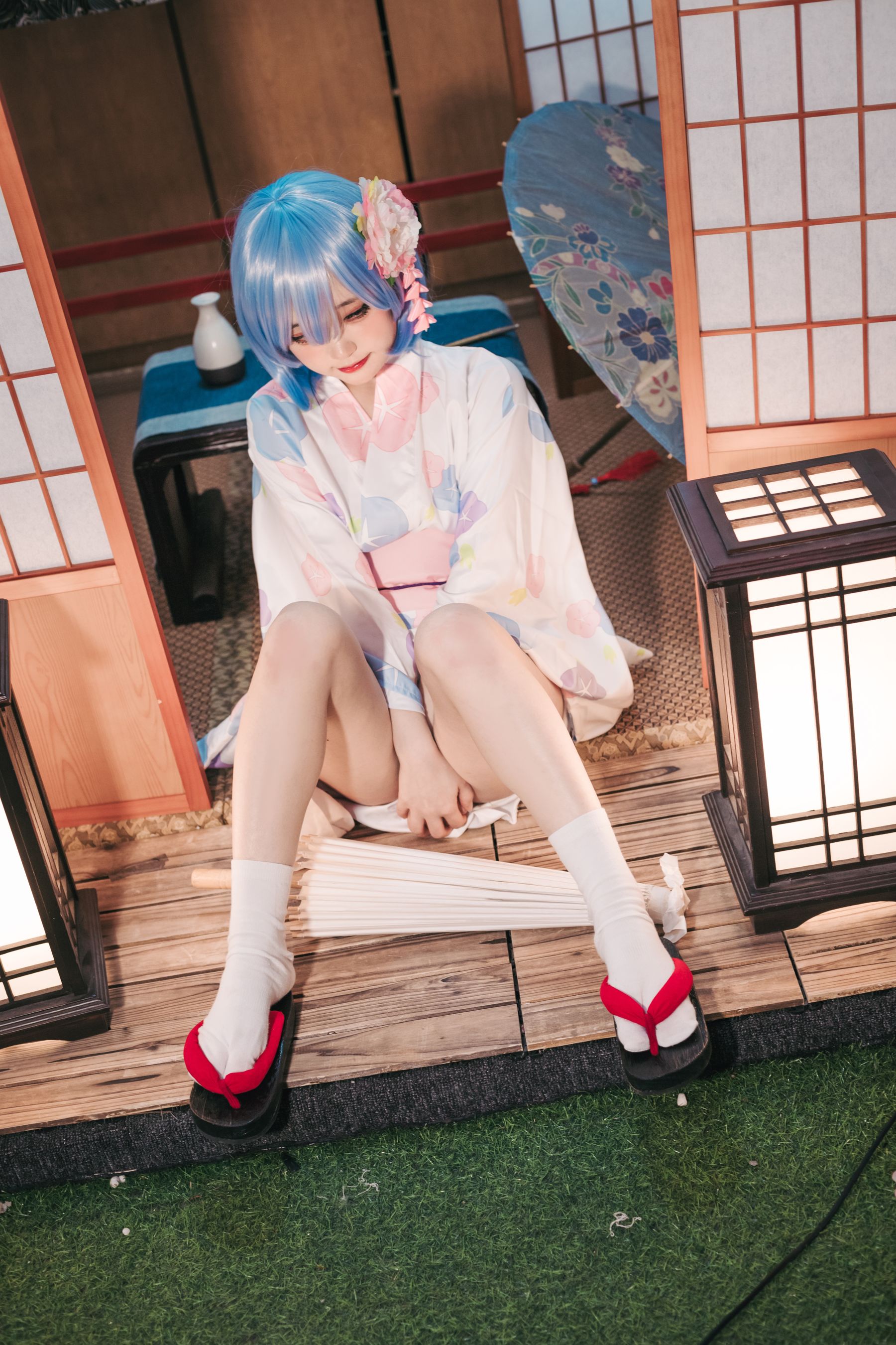 神沢永莉 – 蕾姆和风 [47P]