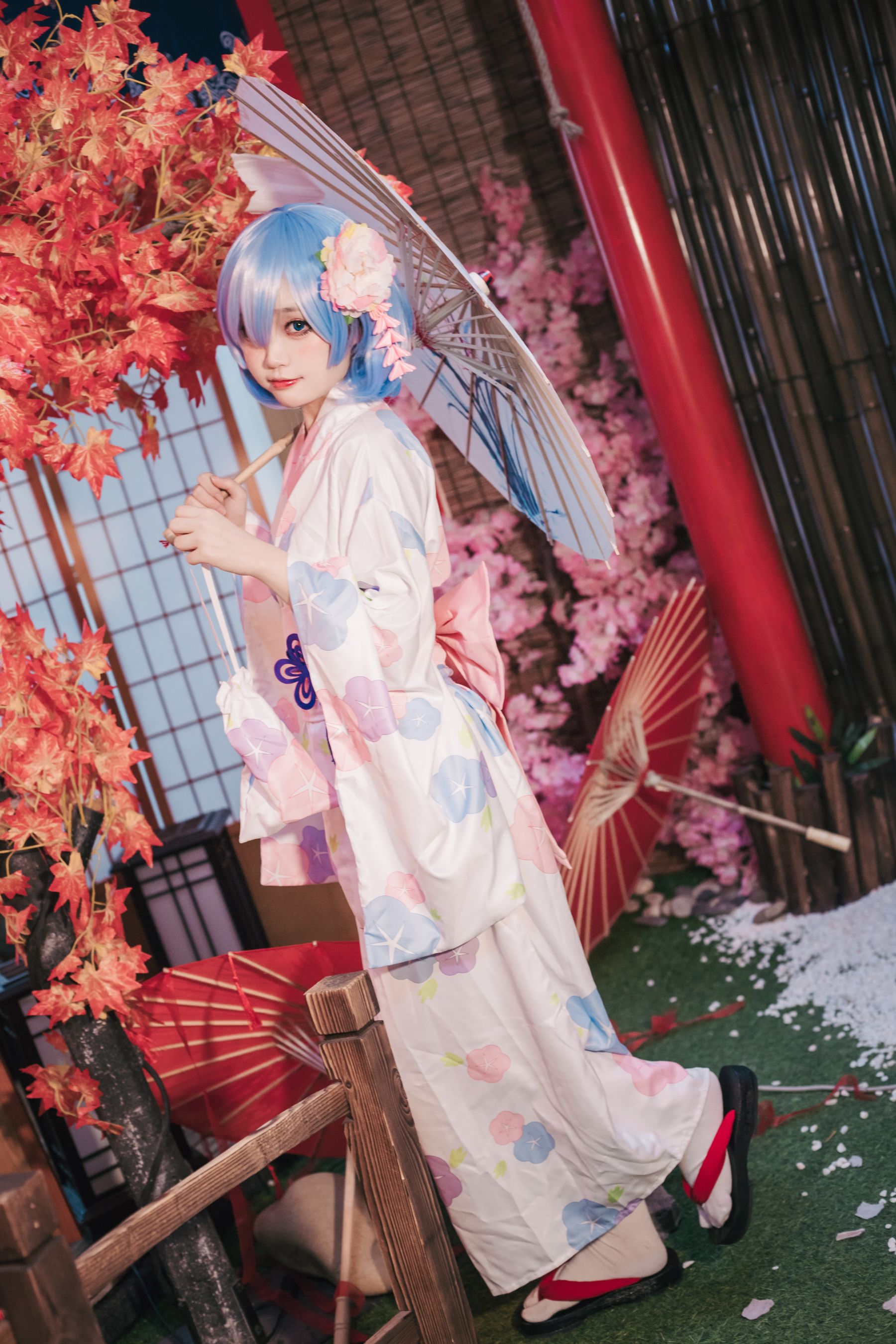 神沢永莉 – 蕾姆和风 [47P]