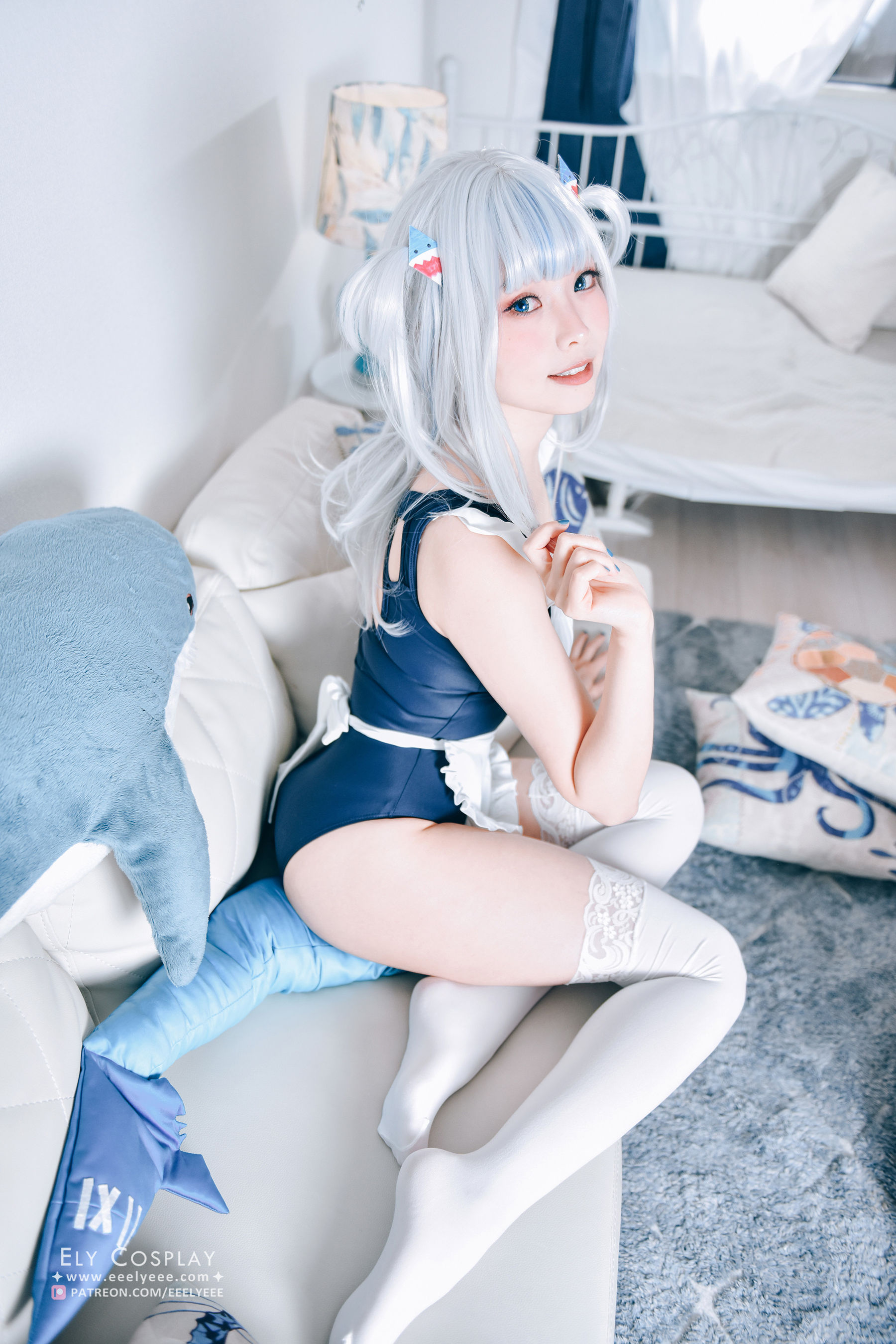 Ely_eee(ElyEE子) – Gura Swimsuit [19P]
