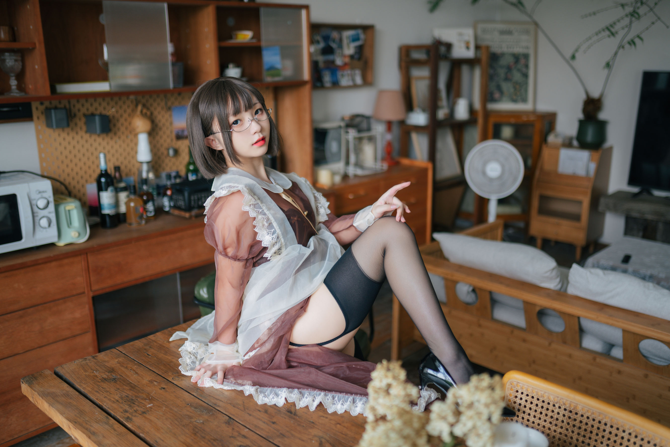 花铃 – 透明女仆 [89P]