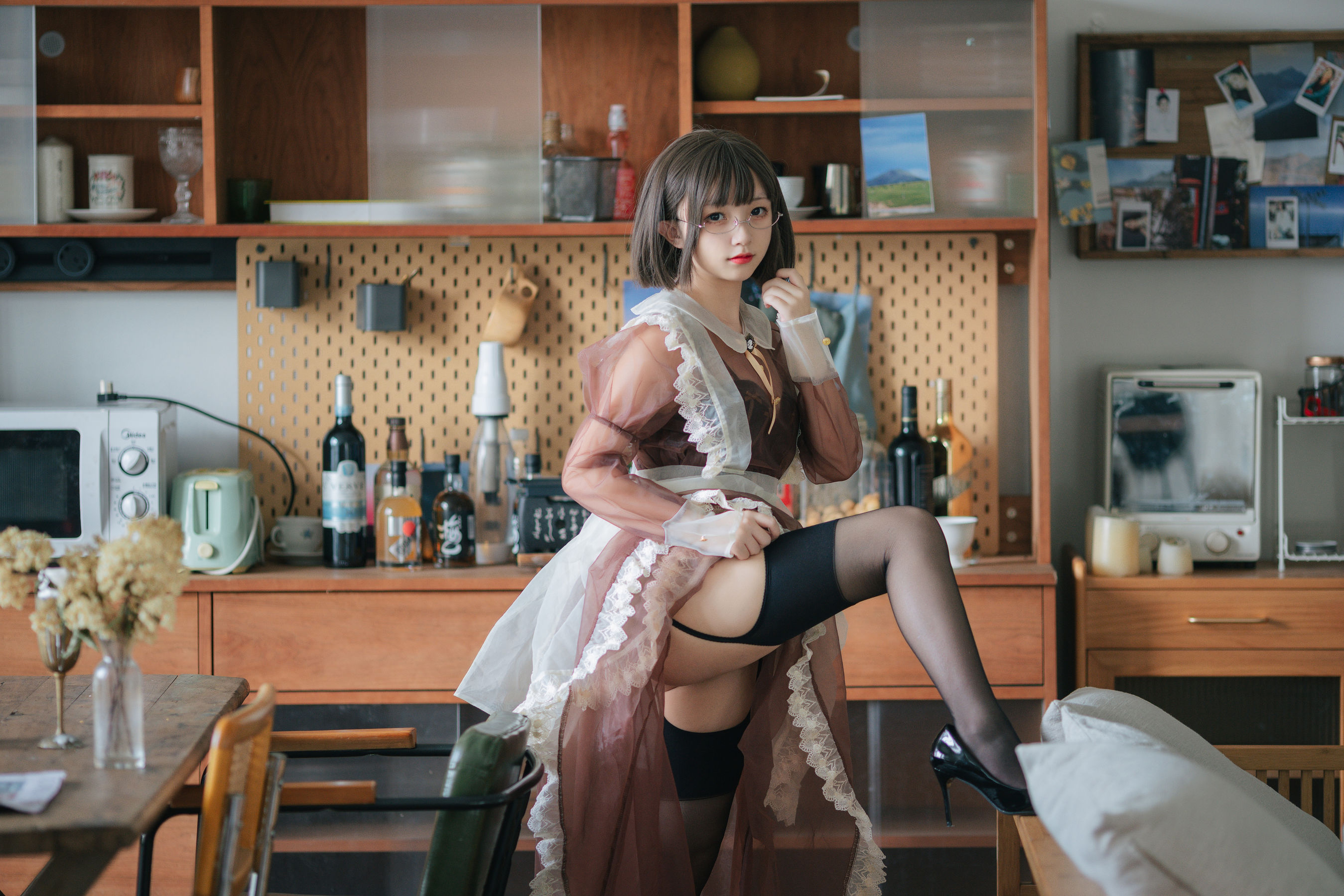 花铃 – 透明女仆 [89P]