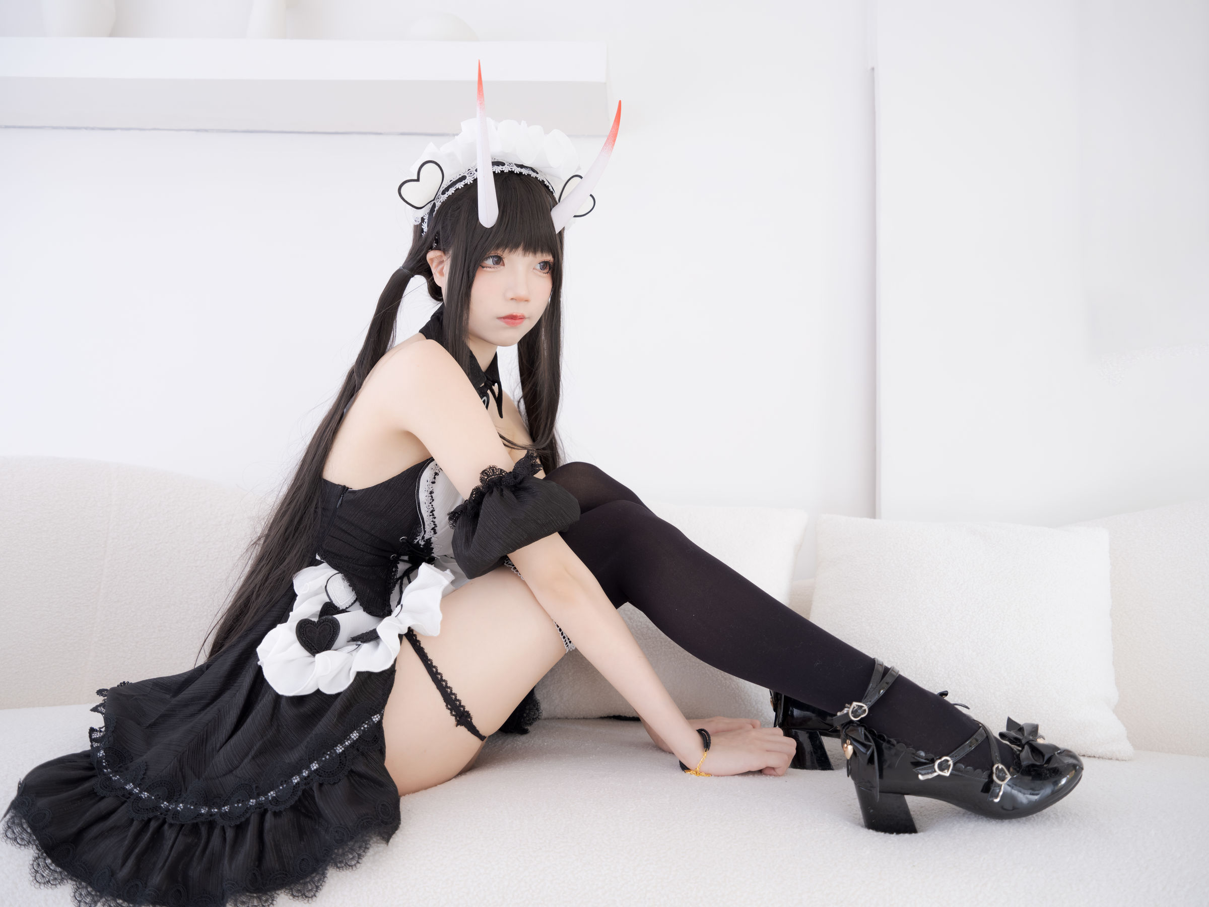 清纯少女五更百鬼 – 能代女仆 [18P]