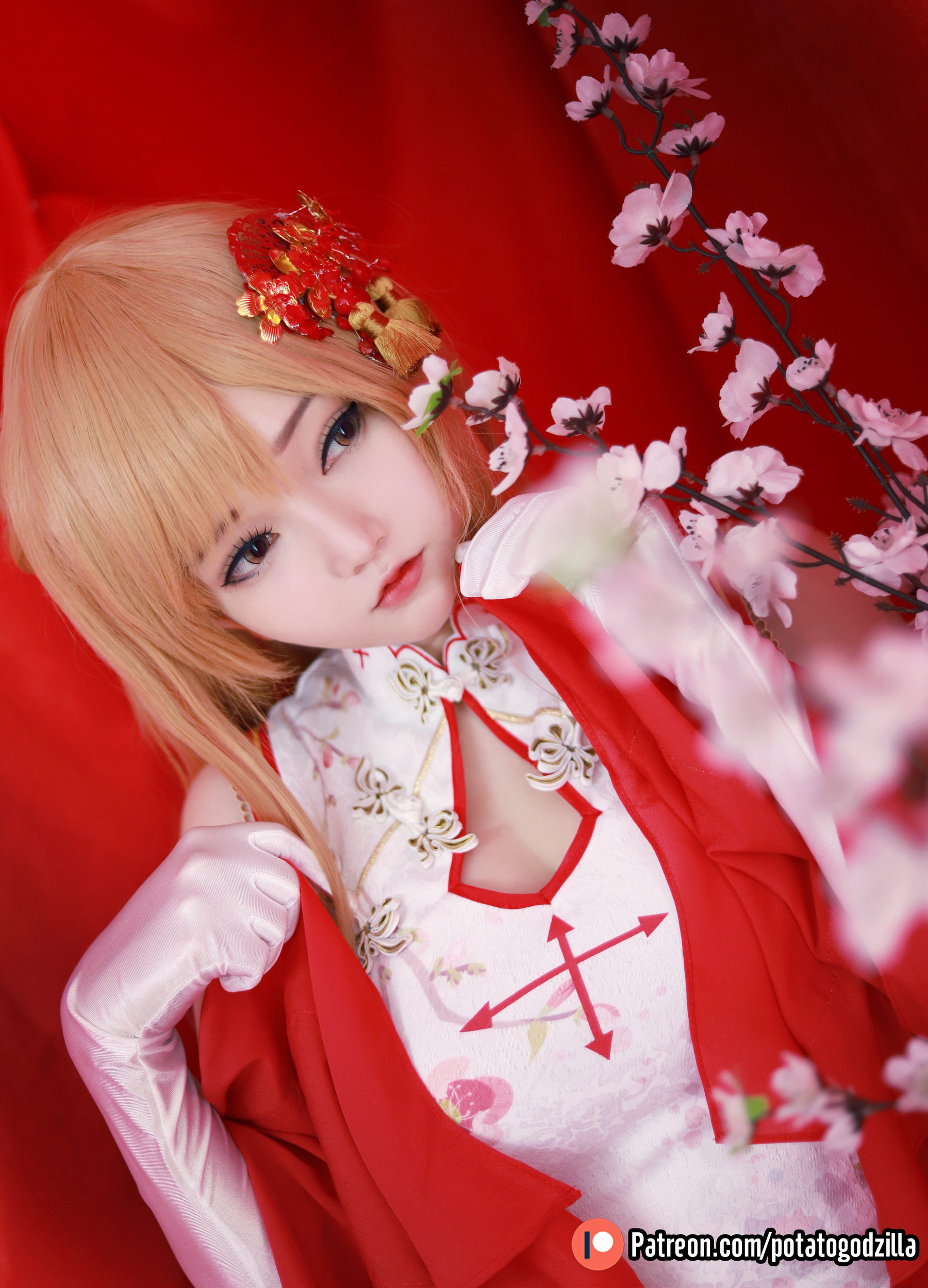 Potato Godzilla – Asuna Yuuki Qipao [53P]