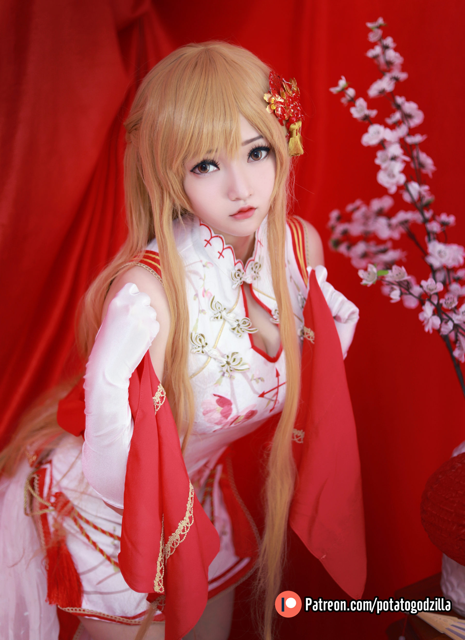 Potato Godzilla – Asuna Yuuki Qipao [53P]
