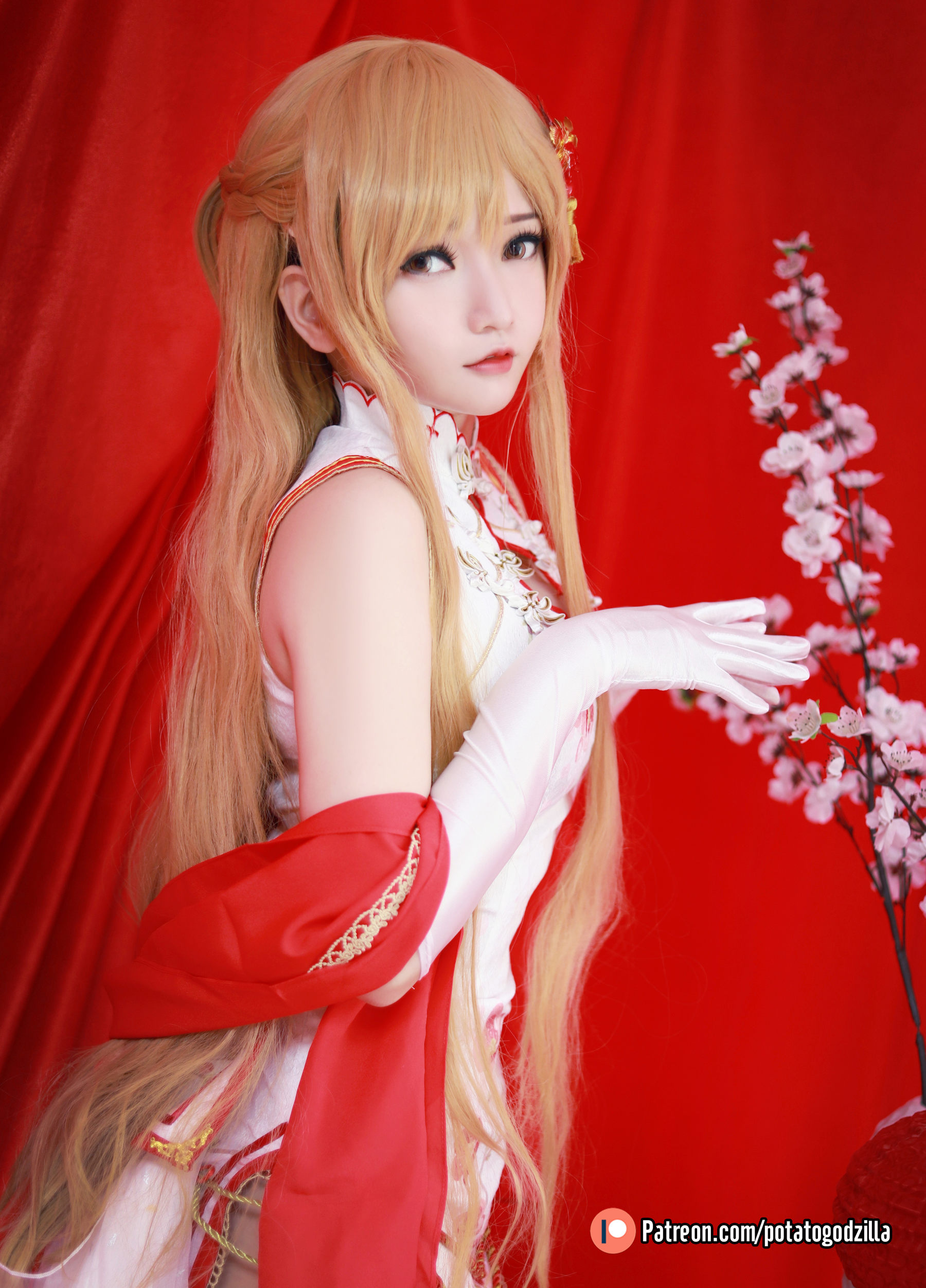 Potato Godzilla – Asuna Yuuki Qipao [53P]