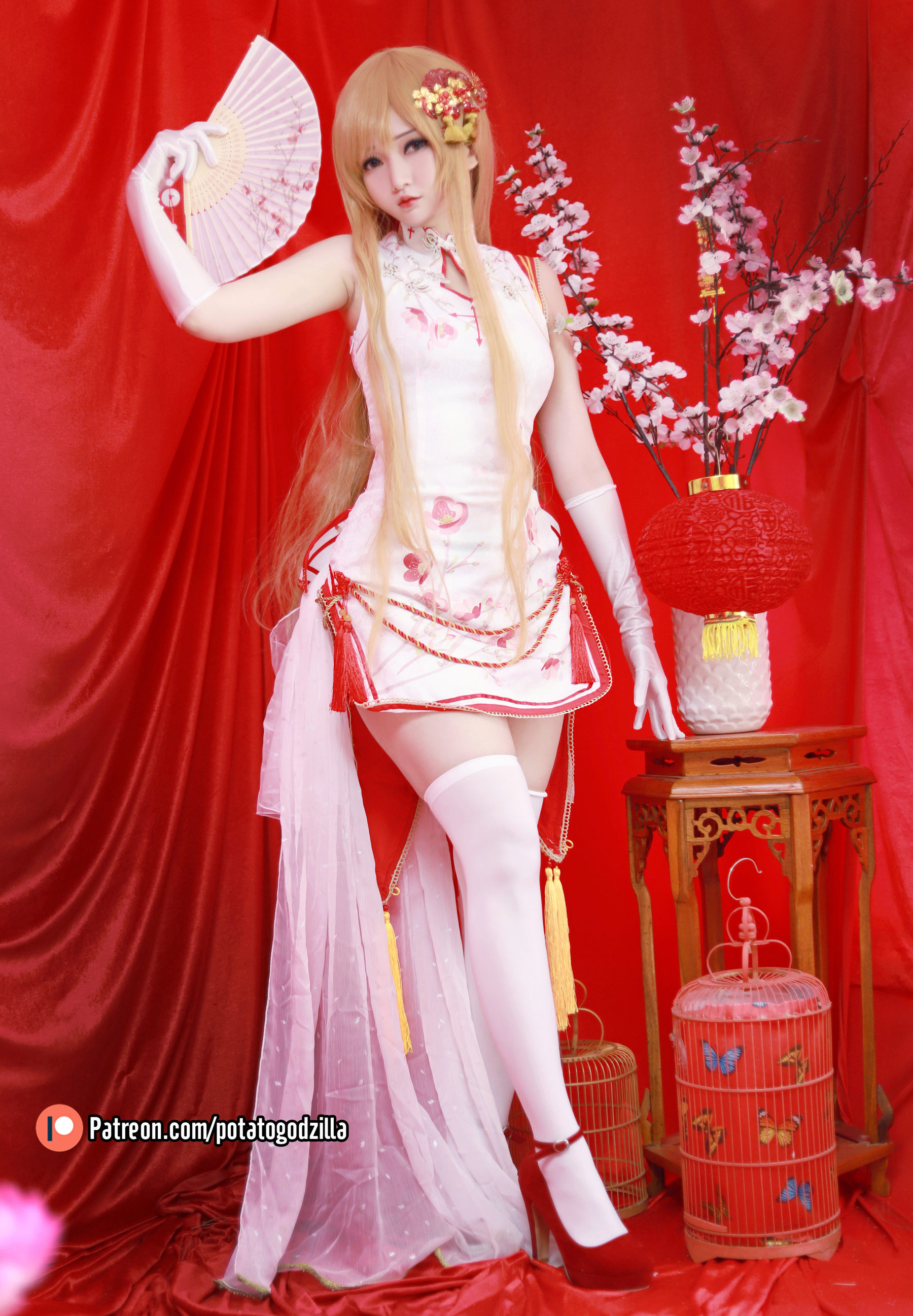 Potato Godzilla – Asuna Yuuki Qipao [53P]